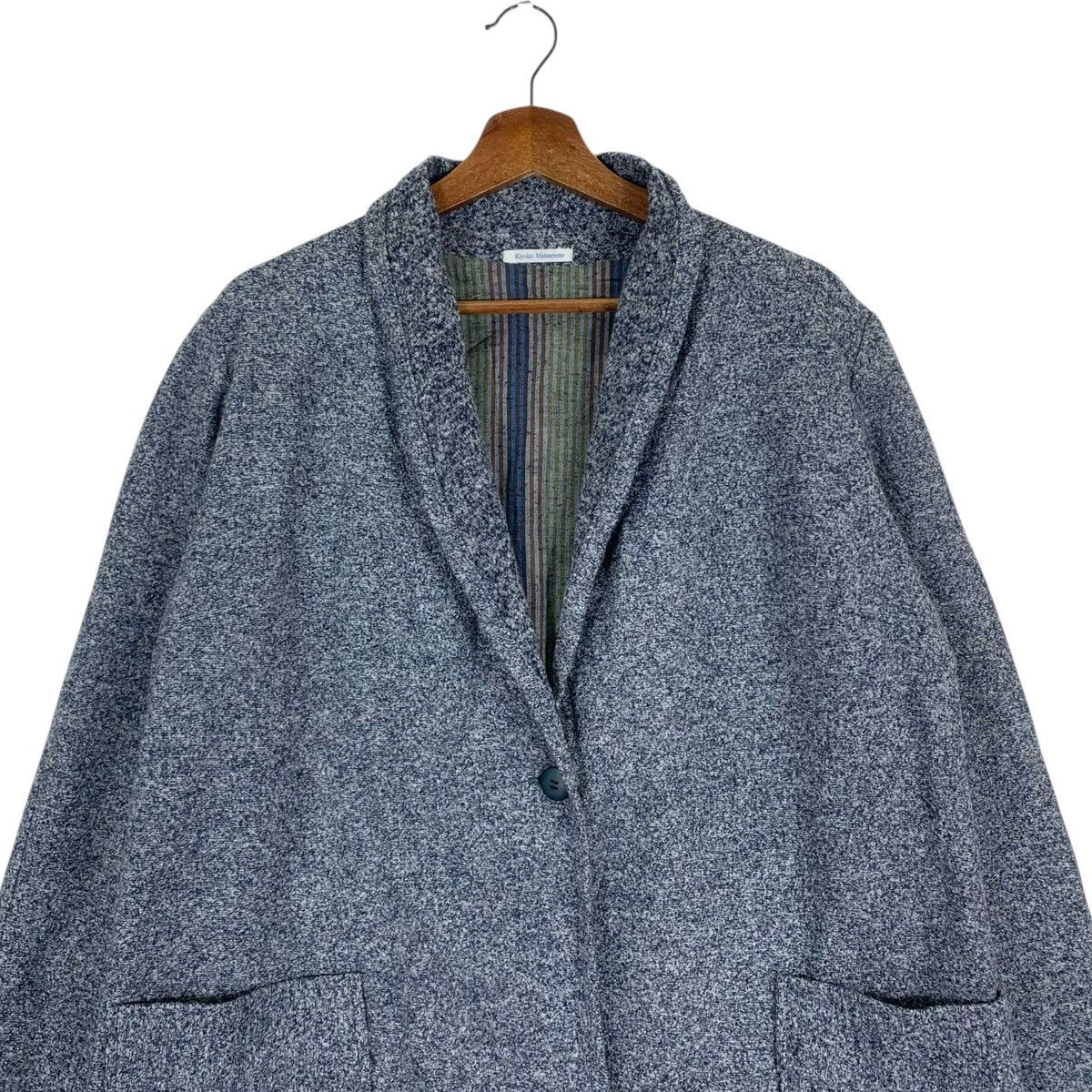 Japanese Brand Vintage Kiyoko Matsumoto One Button Long Cardigan Size US M / EU 48-50 / 2 - 2 Thumbnail