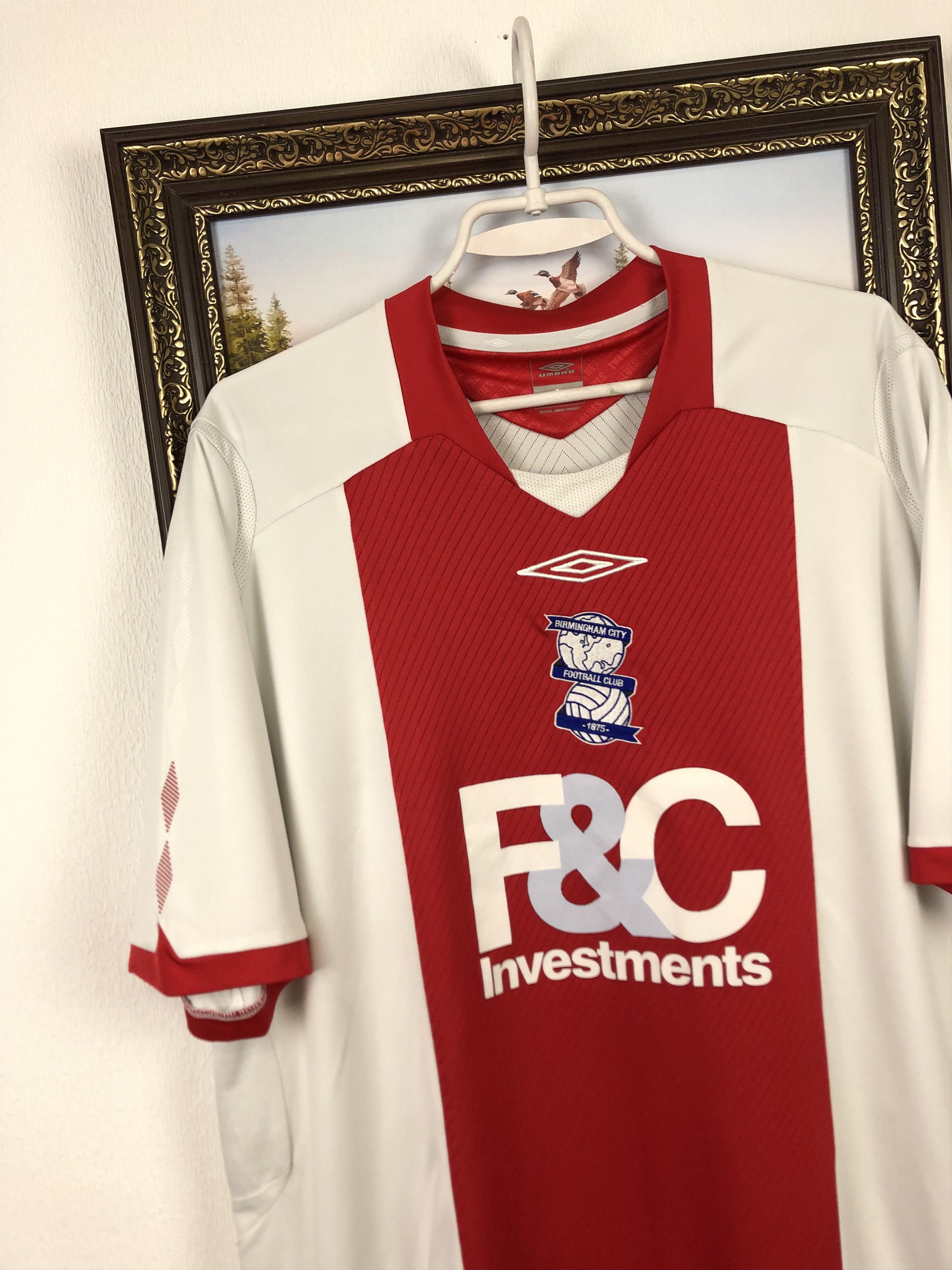 Umbro Birmingham City Away football shirt 2008 Soccer Umbro Jersey Size US XXL / EU 58 / 5 - 3 Thumbnail