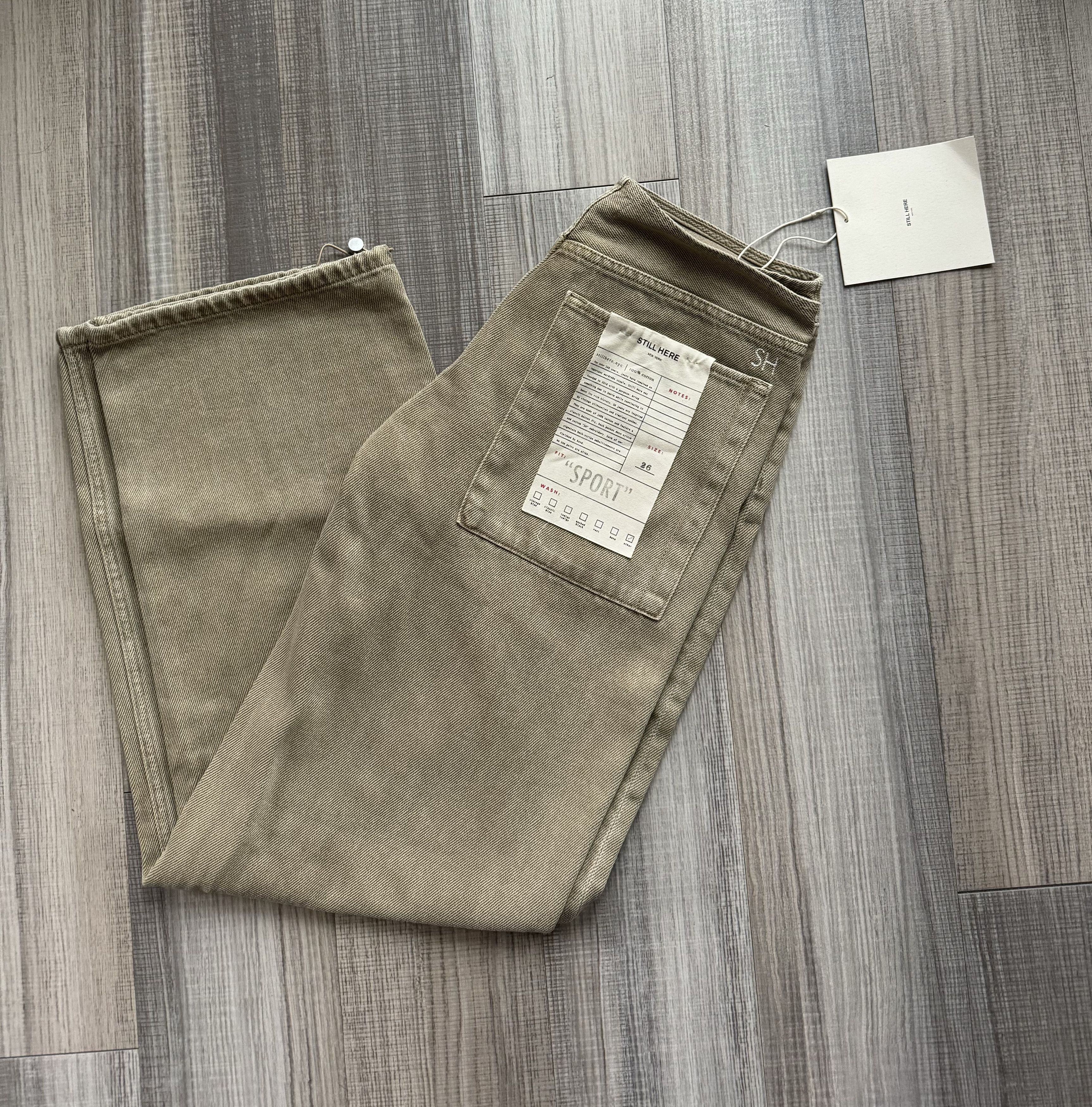Still Here Sport Jean in Pear Size 26" / US 2 / IT 38 - 3 Thumbnail