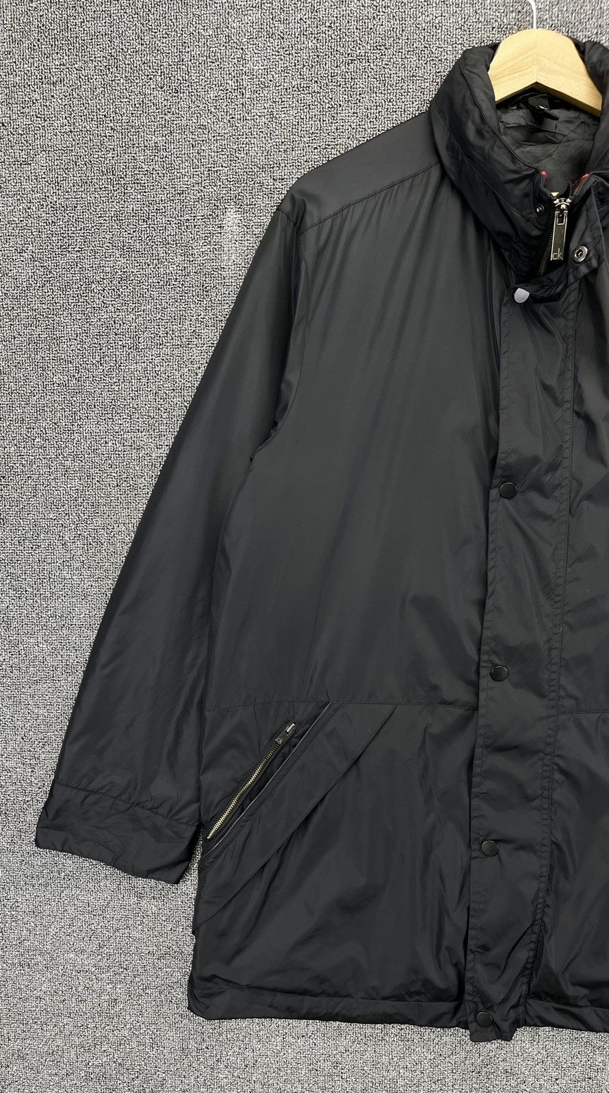 Calvin Klein Vintage Calvin Klein Black Zip Up Luxury Long Jacket Size US L / EU 52-54 / 3 - 3 Thumbnail