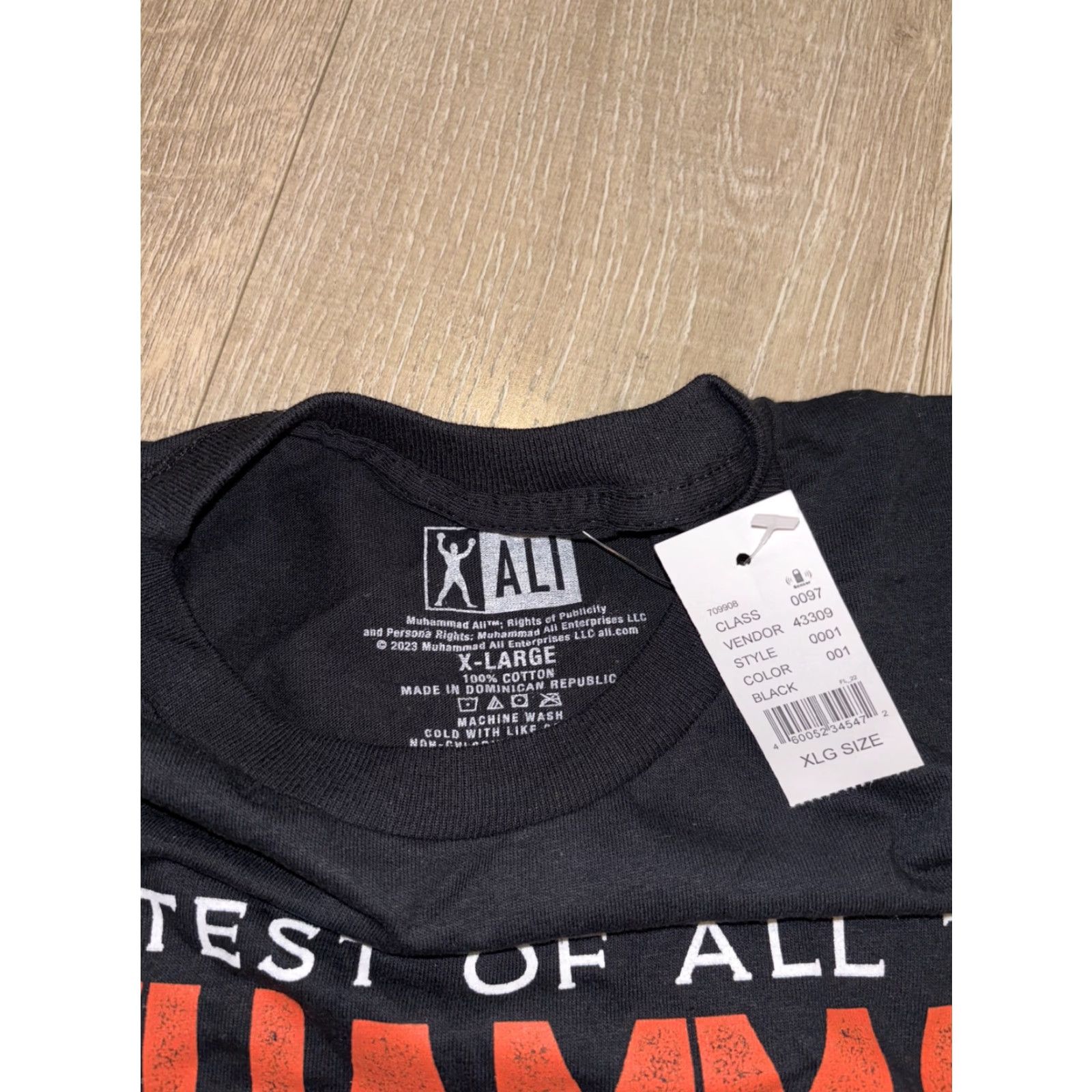 Vintage Muhammad Ali The Greatest of All Time Men's T Shirt Portrait Graphic Print Short Sleeve Black XL Clothing Size XL Mens Size US XL / EU 56 / 4 - 4 Thumbnail