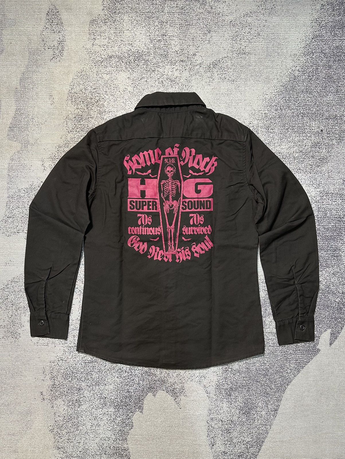 Hysteric Glamour Rare Y2k Hysteric Glamour Home Of Rock Long Sleeve Shirt Size US S / EU 44-46 / 1 - 1 Thumbnail