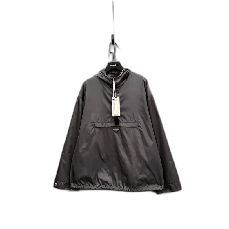 PRADA HalfZip Hooded Windbreaker Jacket-2506