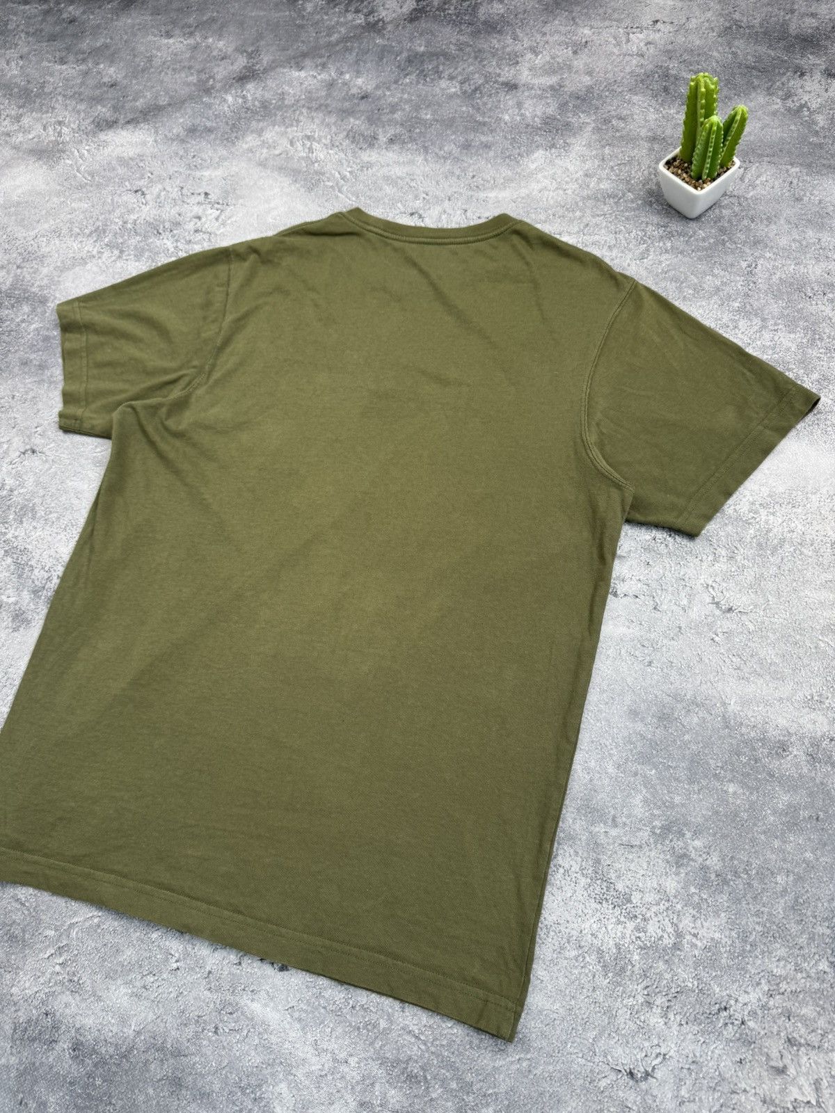 Maharishi Maharishi Organic Cotton Logo T-Shirt Khaki Olive Green Sz S Size US S / EU 44-46 / 1 - 11 Thumbnail
