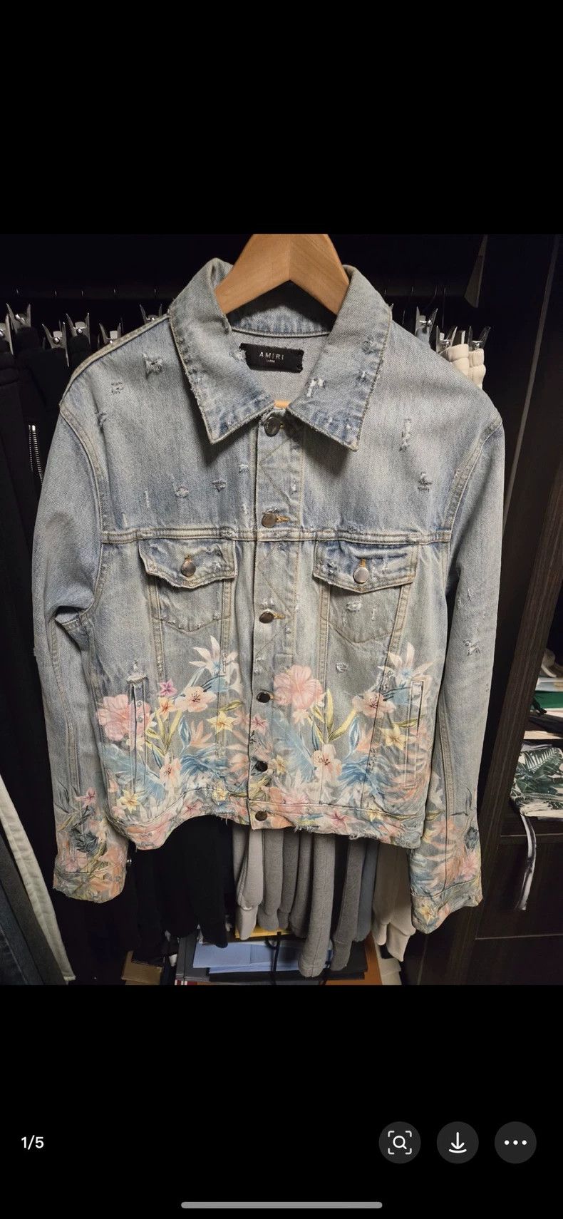 Amiri Amiri Denim printed jacket 2501-Nextarrow Size US L / EU 52-54 / 3 - 1 Thumbnail