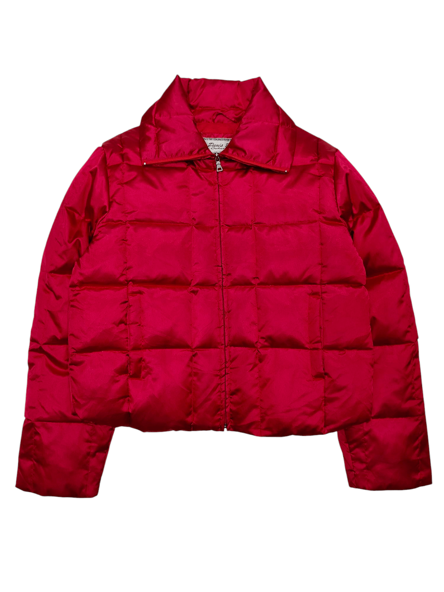 Japanese Brand SICK💥 Vtg Paris Blues Y2K Cropped Down Jacket Size L / US 10 / IT 46 - 1 Thumbnail