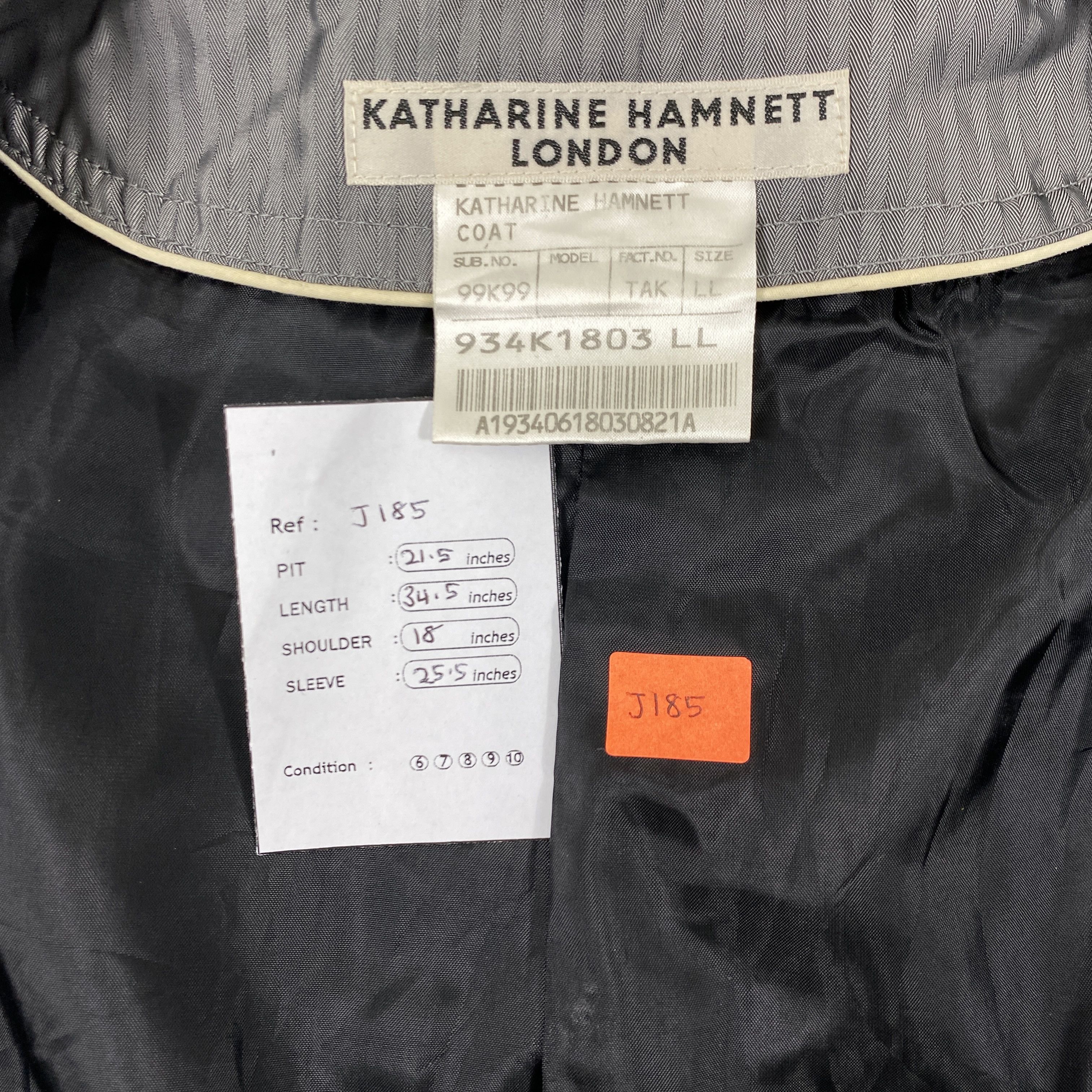 Japanese Brand Vintage Katharine Hamnett London Long Coats Jacket -J185 Size US S / EU 44-46 / 1 - 5 Thumbnail