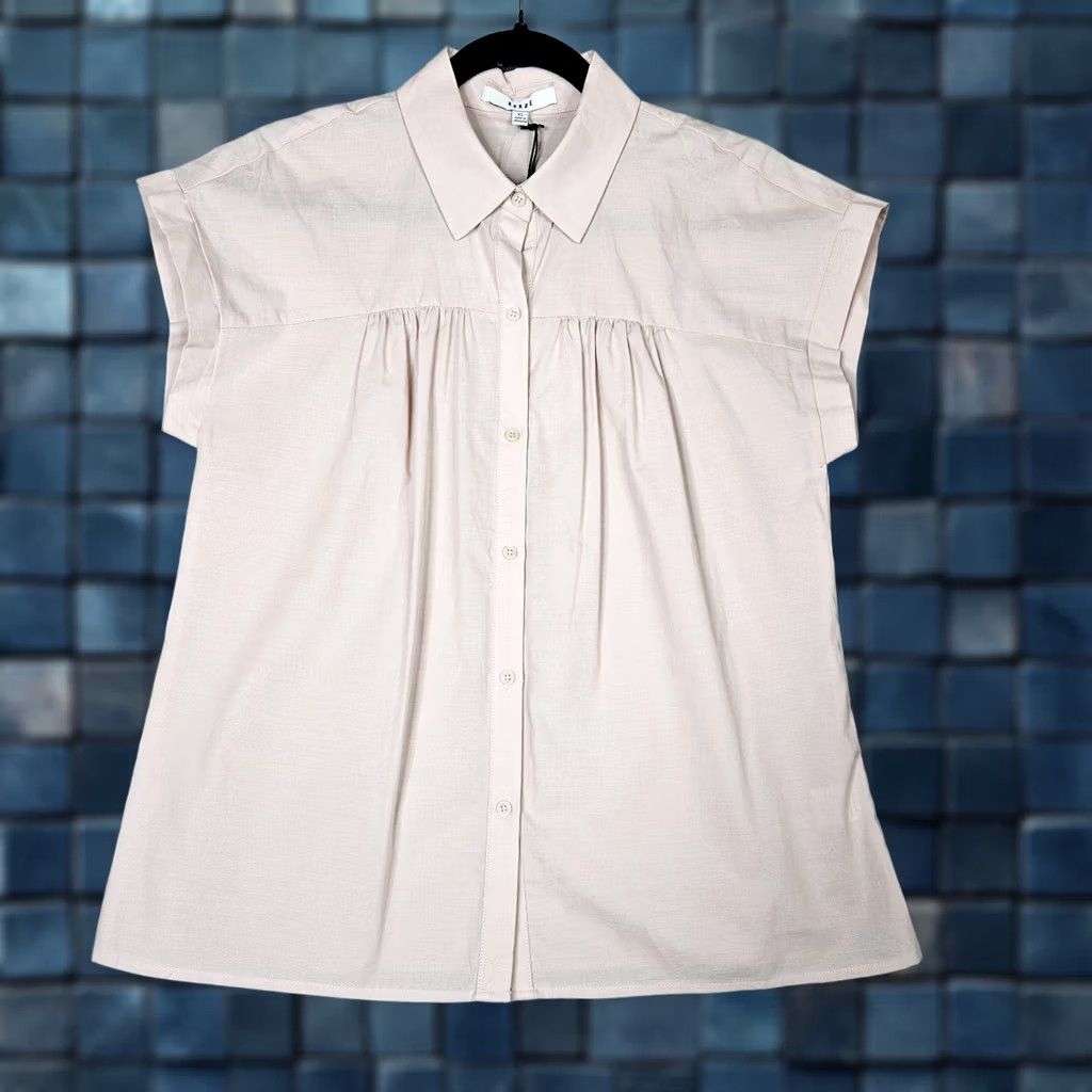 Vintage RO & DE Shirt Womens XS Button-Up Short Sleeve Floral Pink Size XS / US 0-2 / IT 36-38 - 1 Thumbnail
