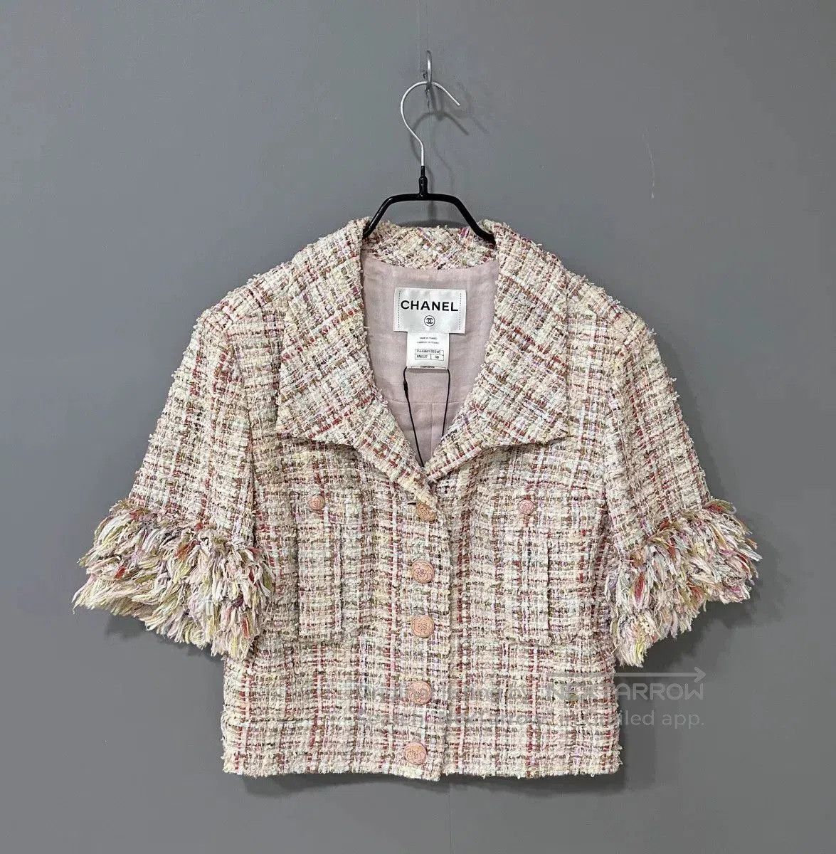Chanel chanel versailles tweed jacket in beige. Size L / US 10 / IT 46 - 1 Thumbnail