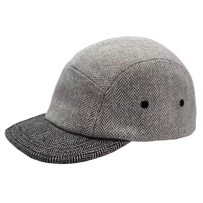 Other Woolen Vintage Style Baseball Striped Golf Hat Size ONE SIZE - 7 Thumbnail