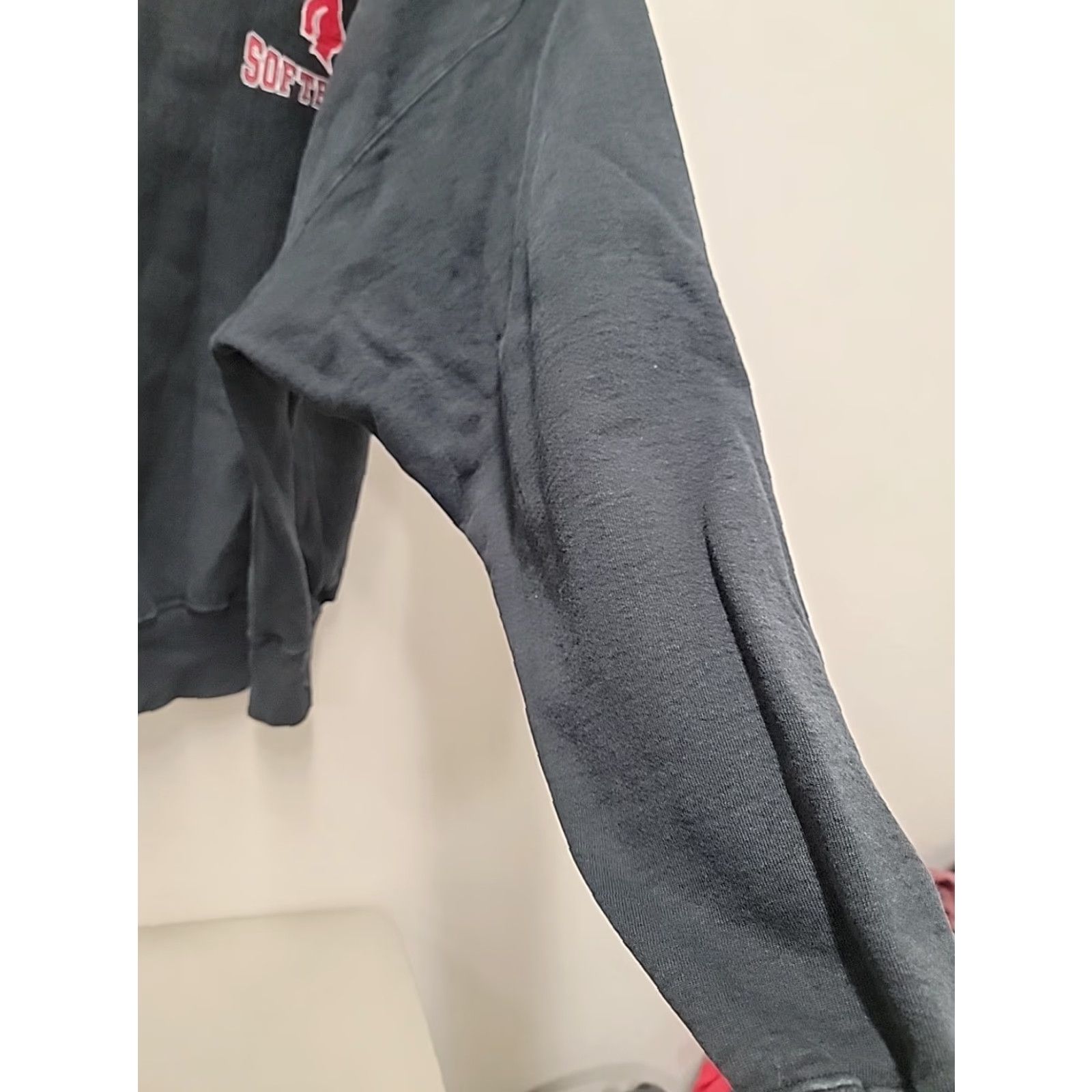Vintage Vintage Boathouse Rutgers University Softball Reverse Weave Crewneck Sweatshirt Mens XL Black Cotton Blend Logo Size US XL / EU 56 / 4 - 6 Thumbnail