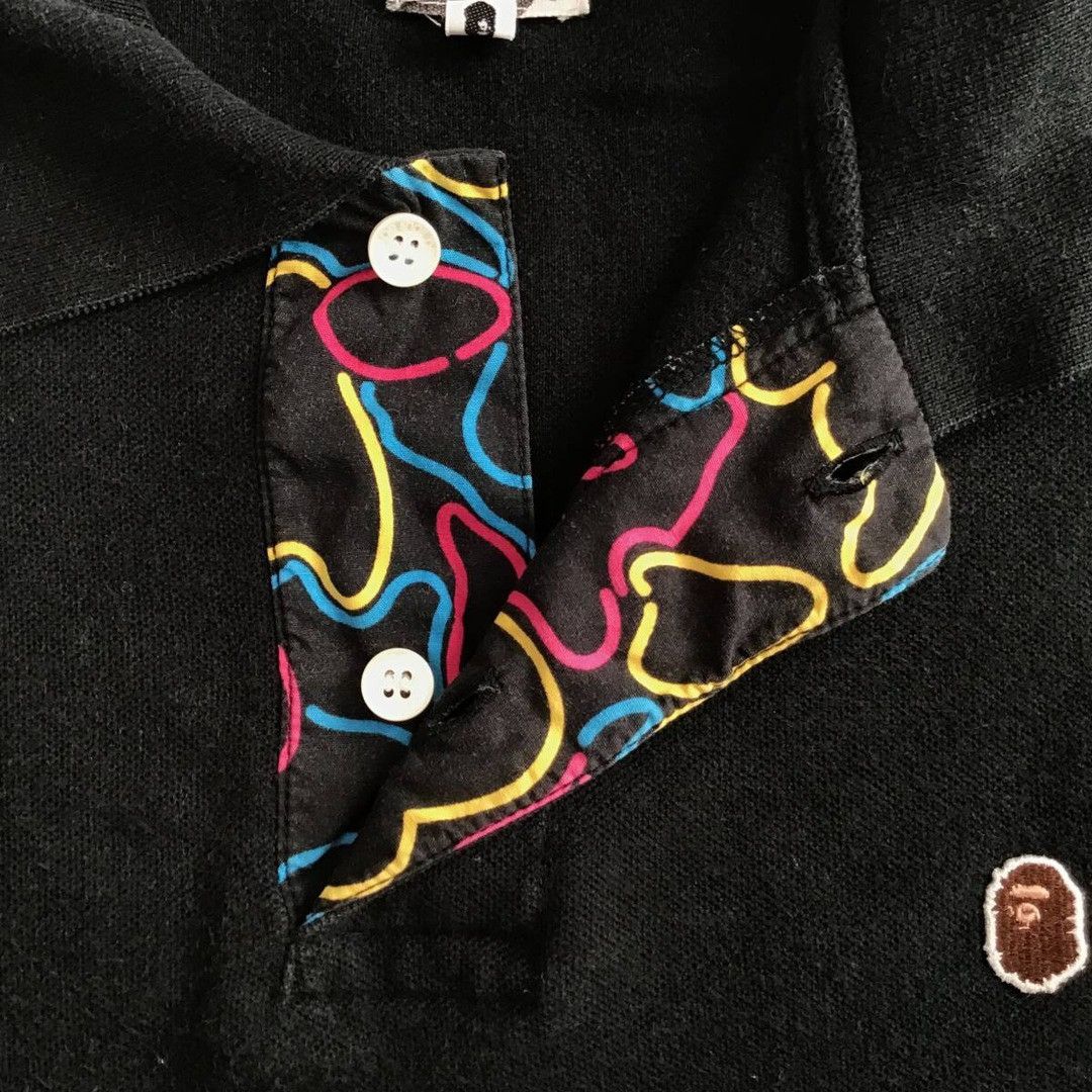 Bape BAPE APE HEAD polo shirt NEON CAMO a bathing ape NIGO Size US M / EU 48-50 / 2 - 4 Thumbnail