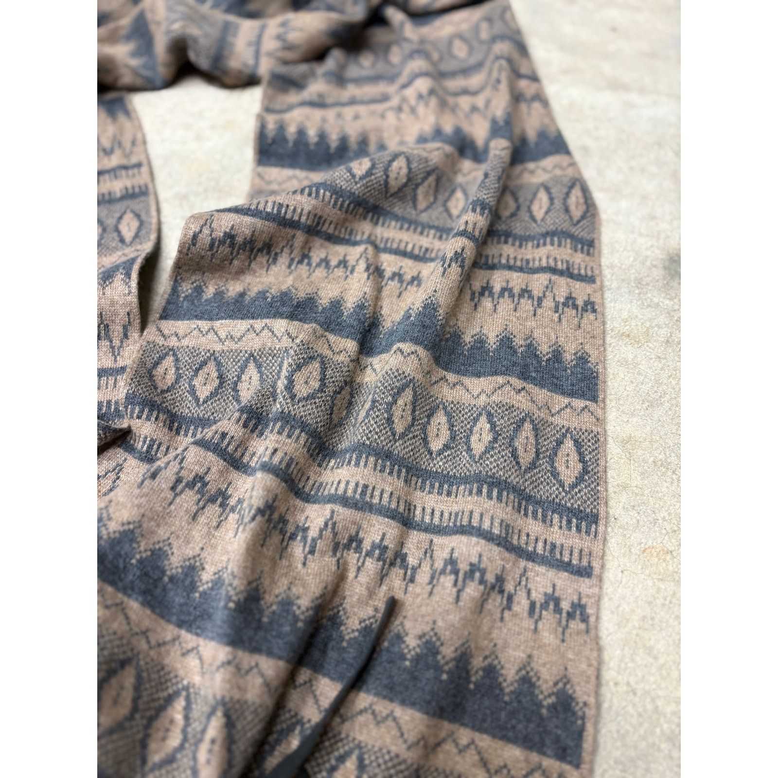Sandro Sandro Paris Geometric Angora Wool-Blend Boho Fringe Scarf Size ONE SIZE - 3 Thumbnail
