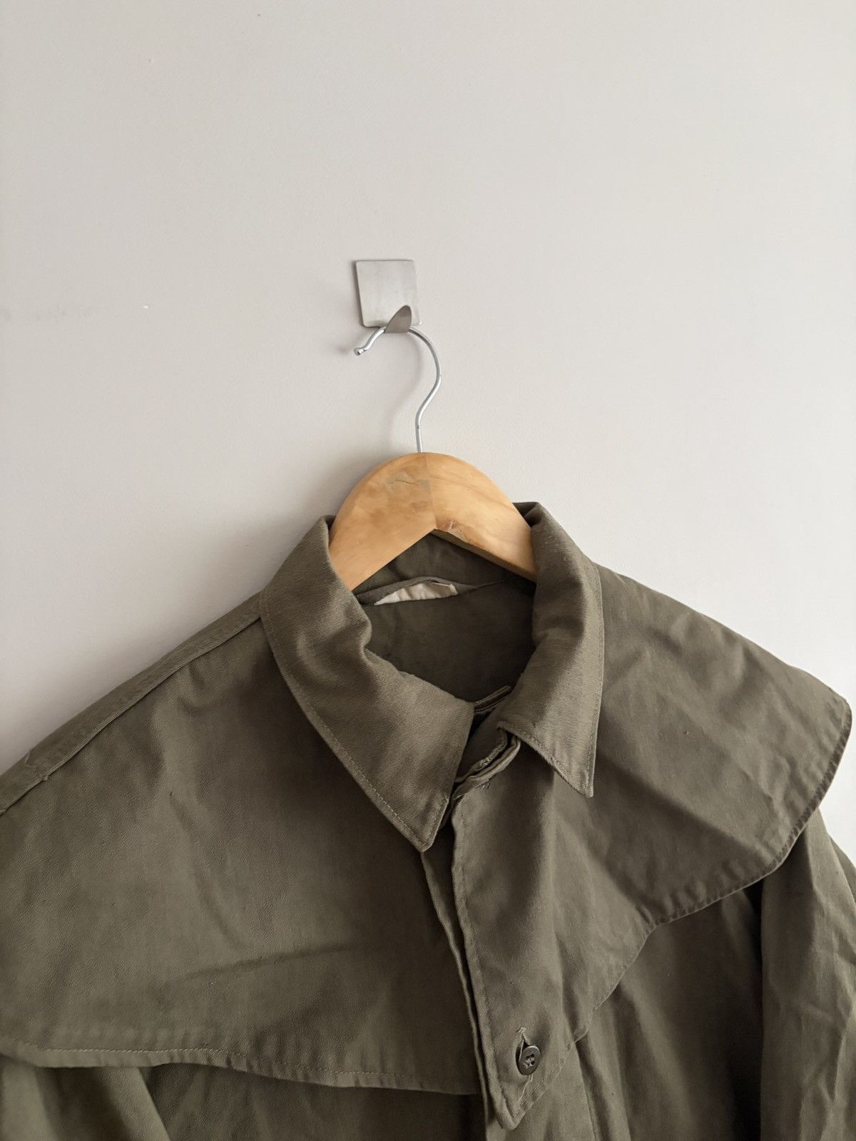 Vintage Olive Military Utility Jacket with Detachable Cape Size US M / EU 48-50 / 2 - 2 Thumbnail
