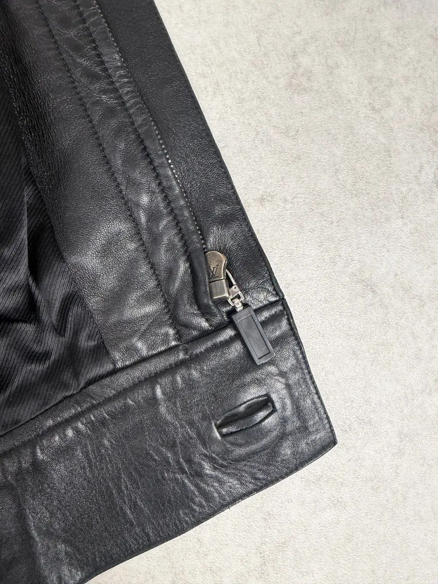 Louis Vuitton 2000s Louis Vuitton Black French Classy Leather Jacket Size US M / EU 48-50 / 2 - 9 Thumbnail