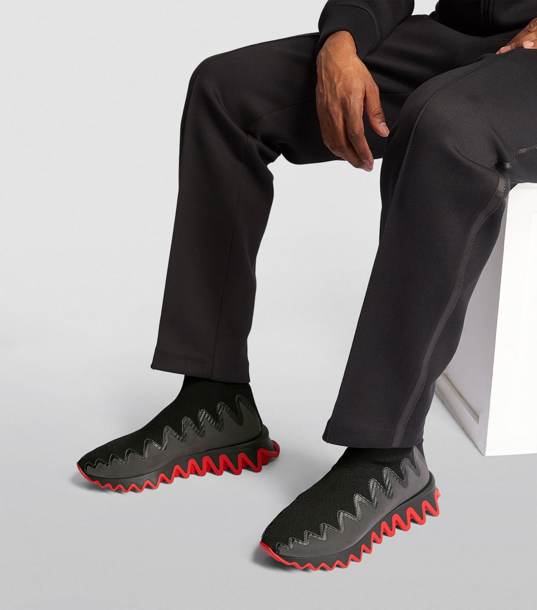 Christian Louboutin o1bcso1str1024 Sneaker in Black Size US 12 / EU 45 - 3 Thumbnail