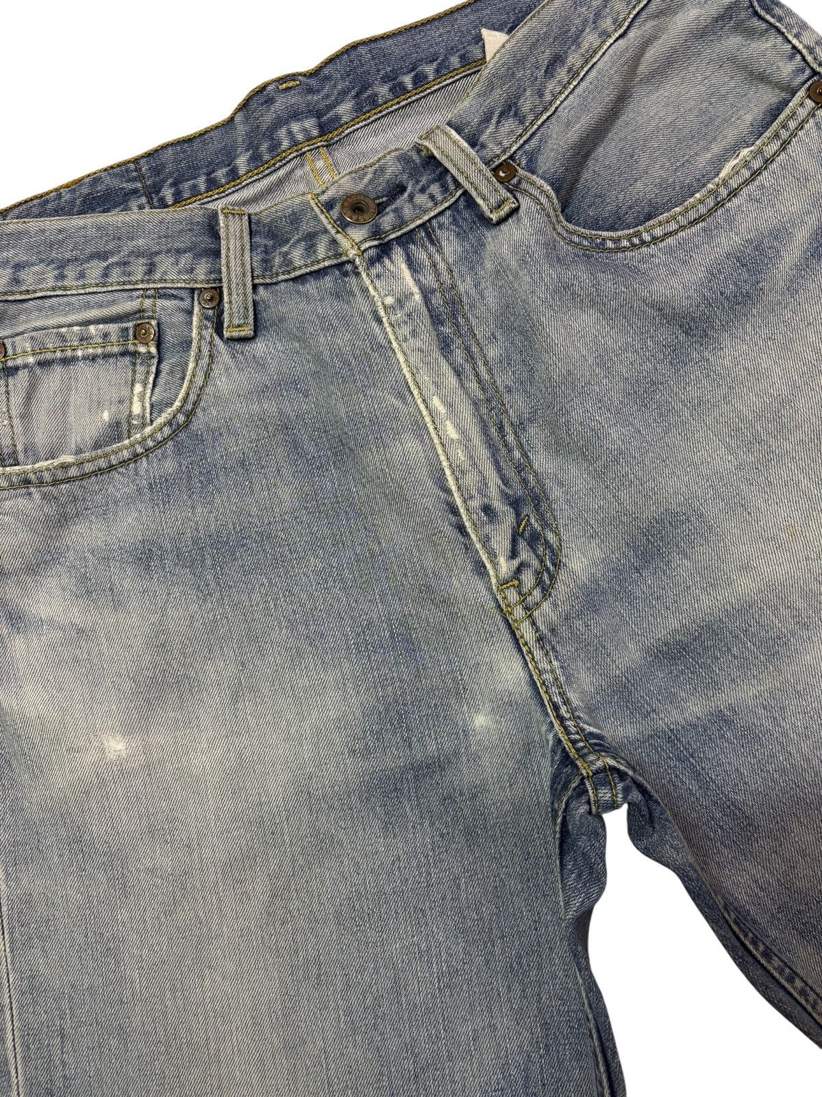 Levi's Vtg 90s Levis 502 Blue Wash Distressed Jeans Size US 31 - 5 Thumbnail