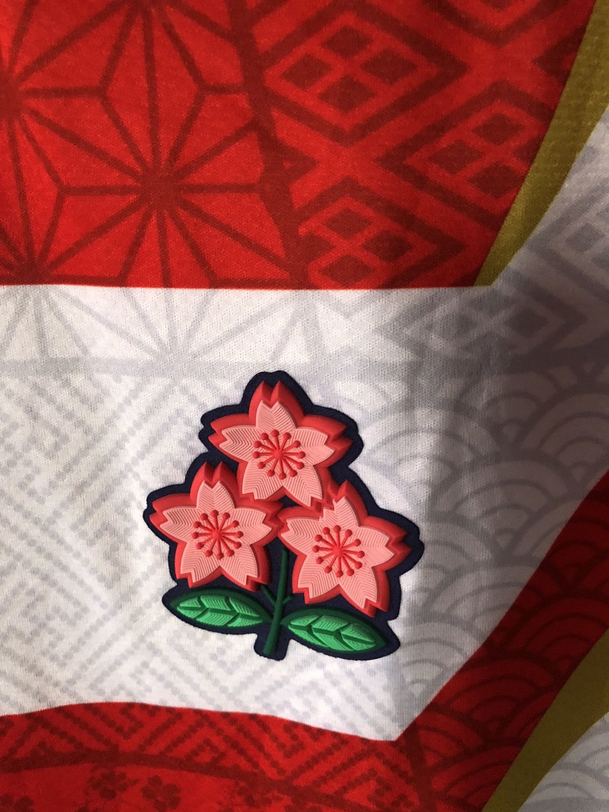 Edition Japan Grail🔥 “Kissyo” Japan RWC 19’ Home Jersey Cherry Blossom Size US M / EU 48-50 / 2 - 4 Thumbnail