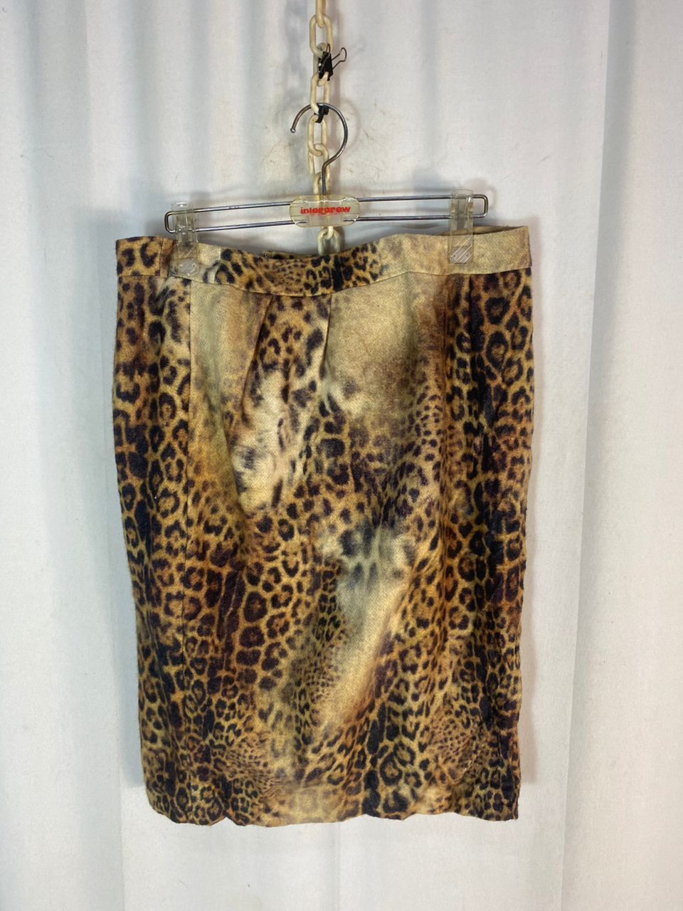 Designer × Japanese Brand Leopard skirt by georges rech Size 32" / US 10 / IT 46 - 14 Thumbnail