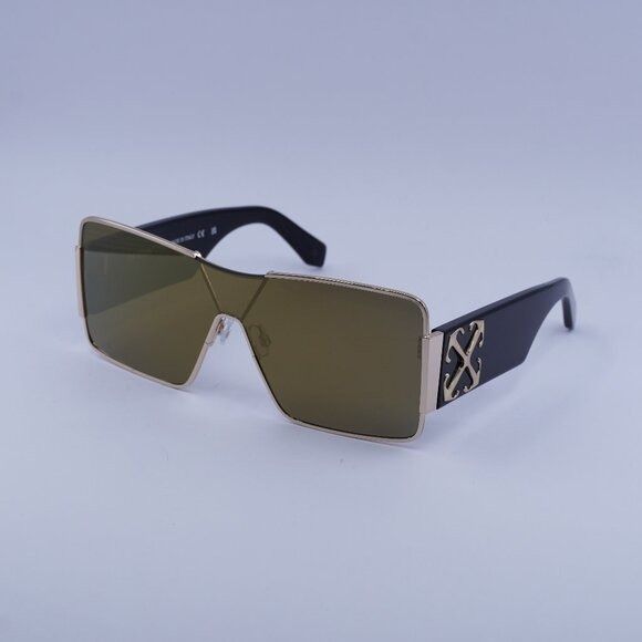 Off-White Off-White ASPEN 7676 Sunglasses Gold/Black Shield Frame Size ONE SIZE - 1 Thumbnail