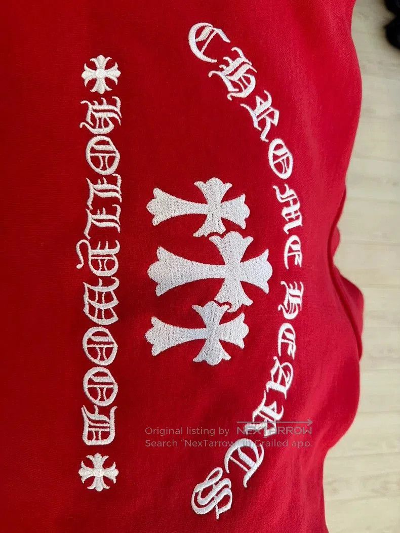 Chrome Hearts chromehearts red hoodie. Size US L / EU 52-54 / 3 - 4 Thumbnail