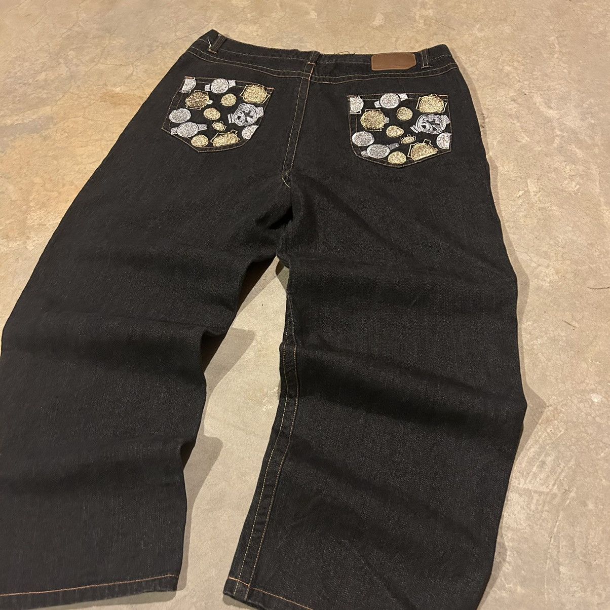 JNCO Crazy Vintage Y2K Embroidered Pocket Baggy Jeans Skater JNCO Size US 38 / EU 54 - 2 Thumbnail