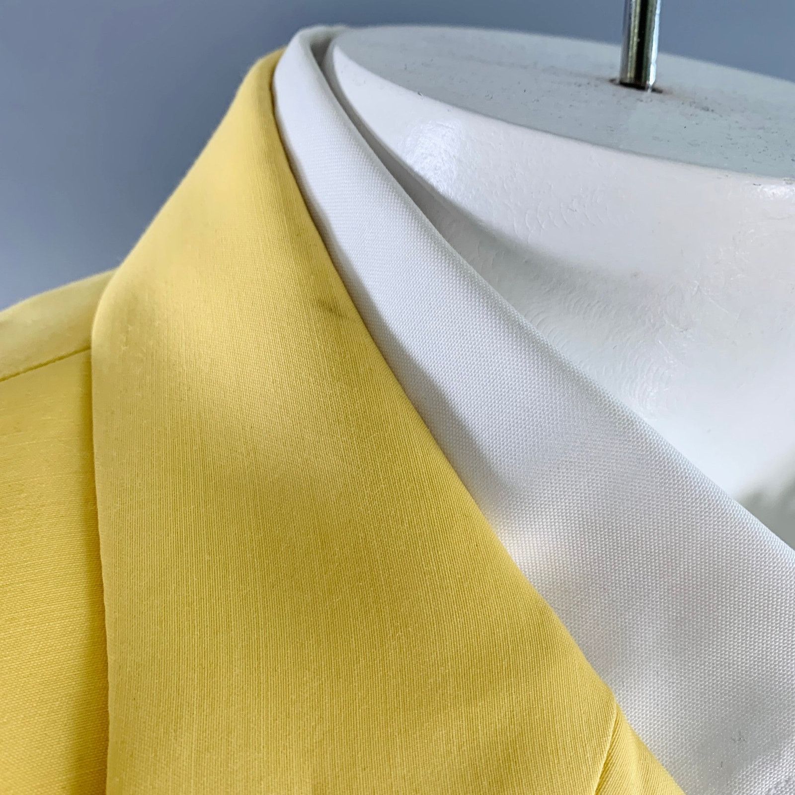 Lanvin LANVIN Size 42 Yellow Wool Silk Notch Lapel Sport Coat Size 42R - 6 Thumbnail