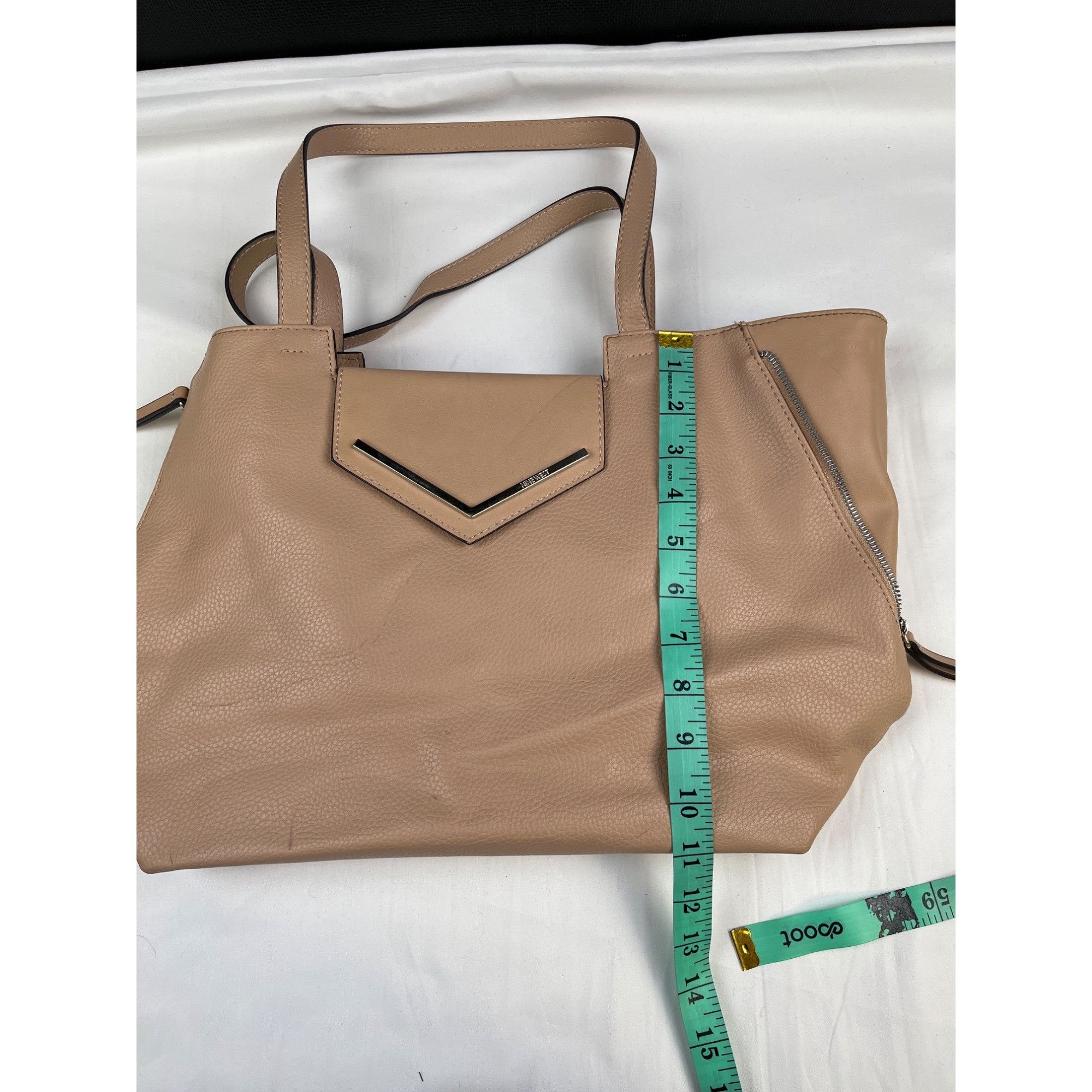 Nine West Nine West womens Tan Faux leather Shoulder Bag SKU 4178 Size ONE SIZE - 9 Thumbnail