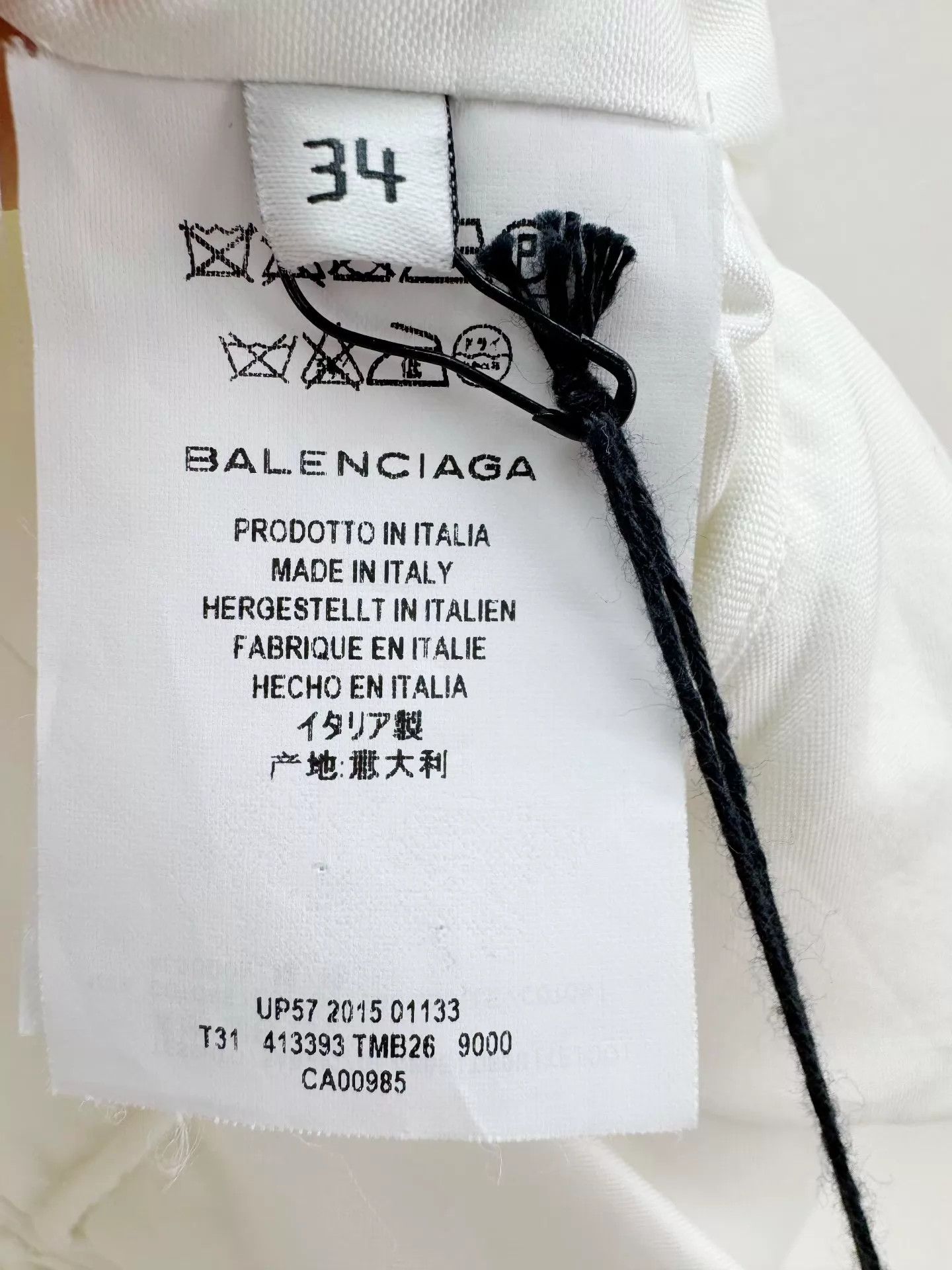 Balenciaga Balenciaga Authentic Short-Sleeve Shirt 34 New with Tags Size XXS / US 00 / IT 34 - 4 Thumbnail