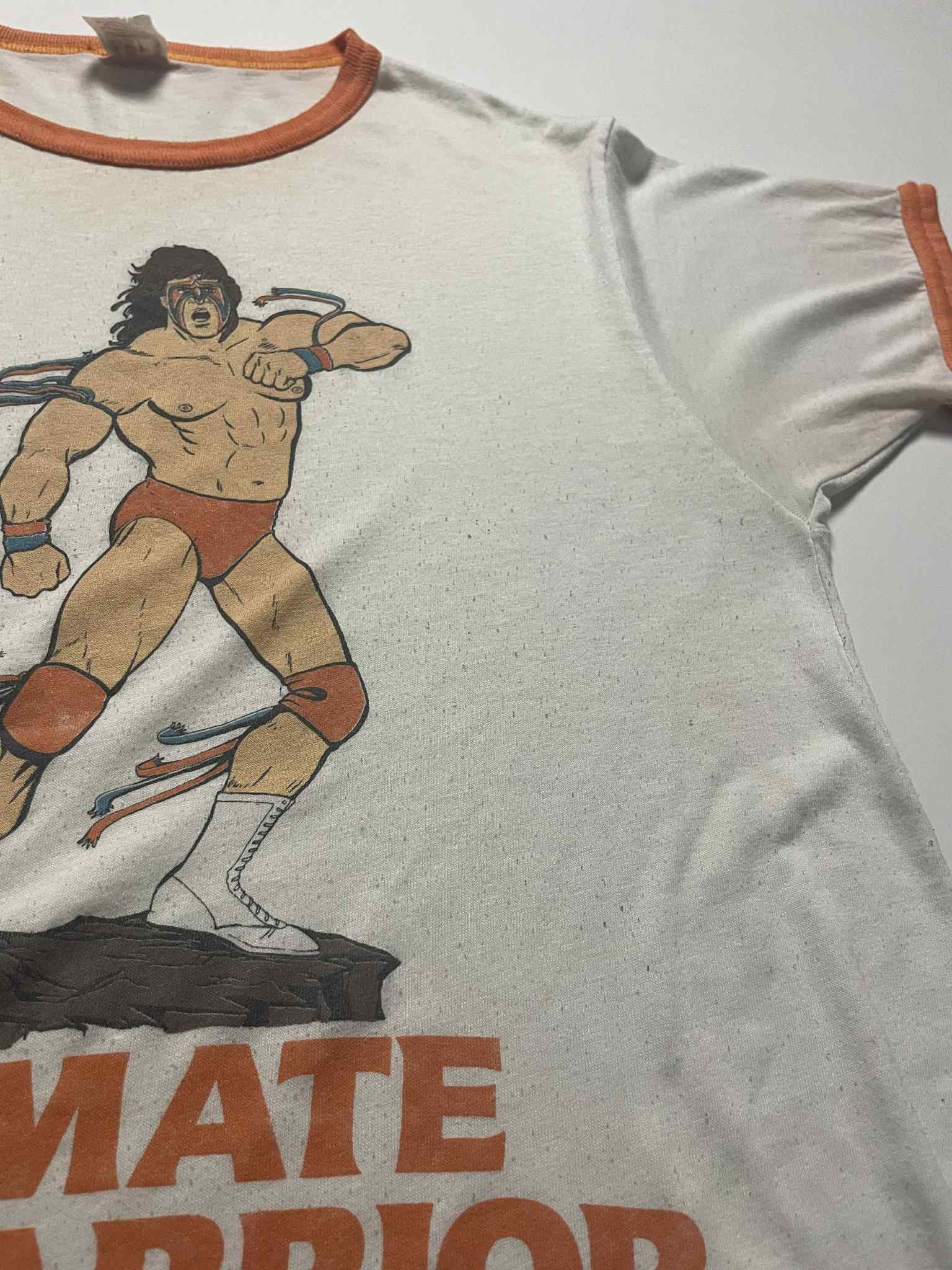 Vintage Vintage Ultimate Warrior WWF 80s Ringer Shirt Size US M / EU 48-50 / 2 - 12 Thumbnail