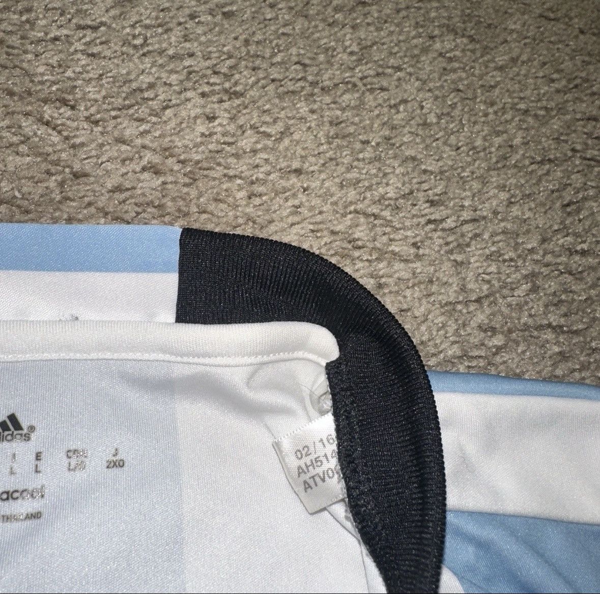 Adidas Vintage Argentina Adidas Soccer Jersey Size US L / EU 52-54 / 3 - 6 Thumbnail