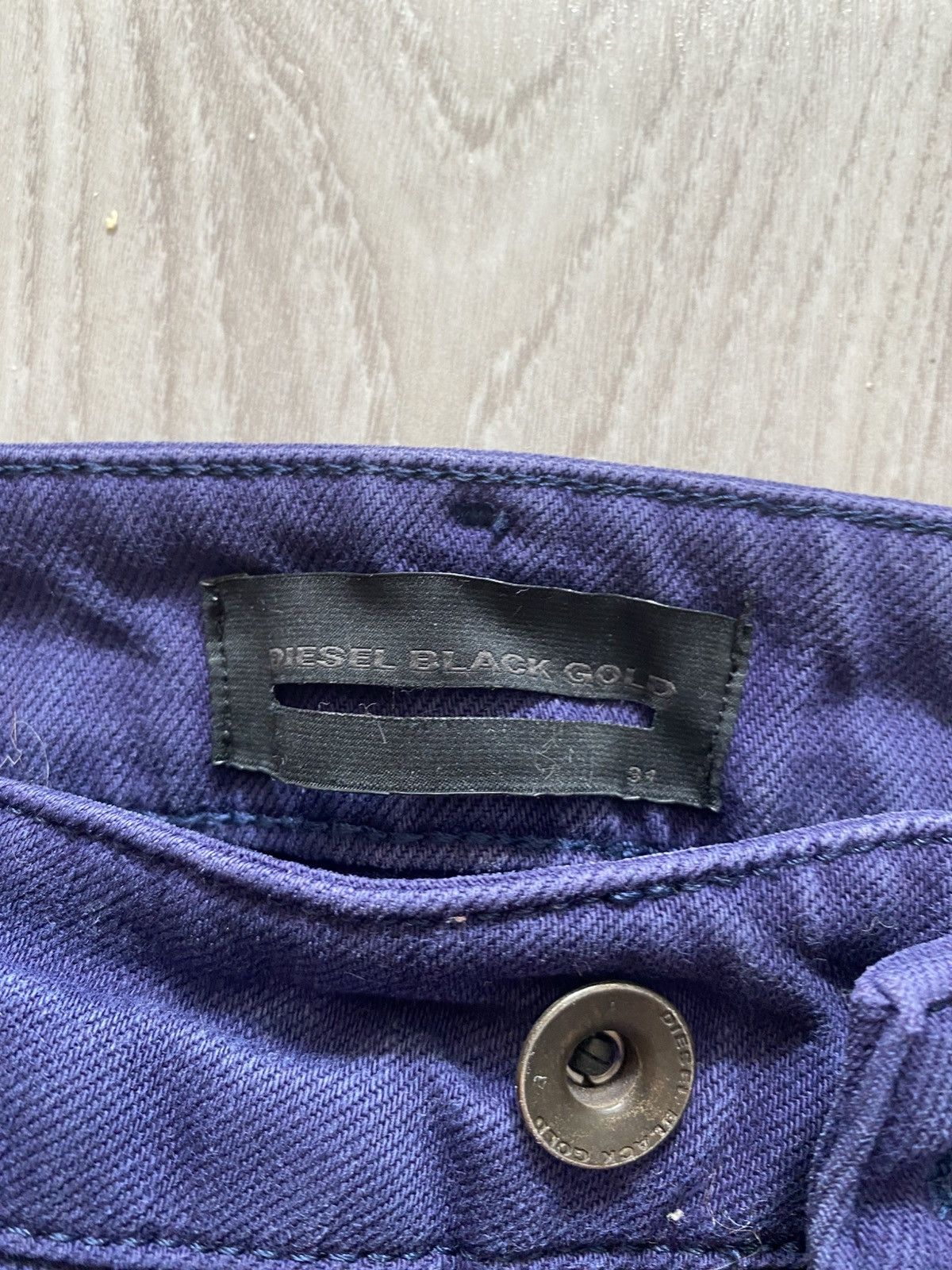 Diesel Black Gold Diesel Black Gold Jeans, Dark Purple, Excellent Condition Size US 31 - 4 Thumbnail