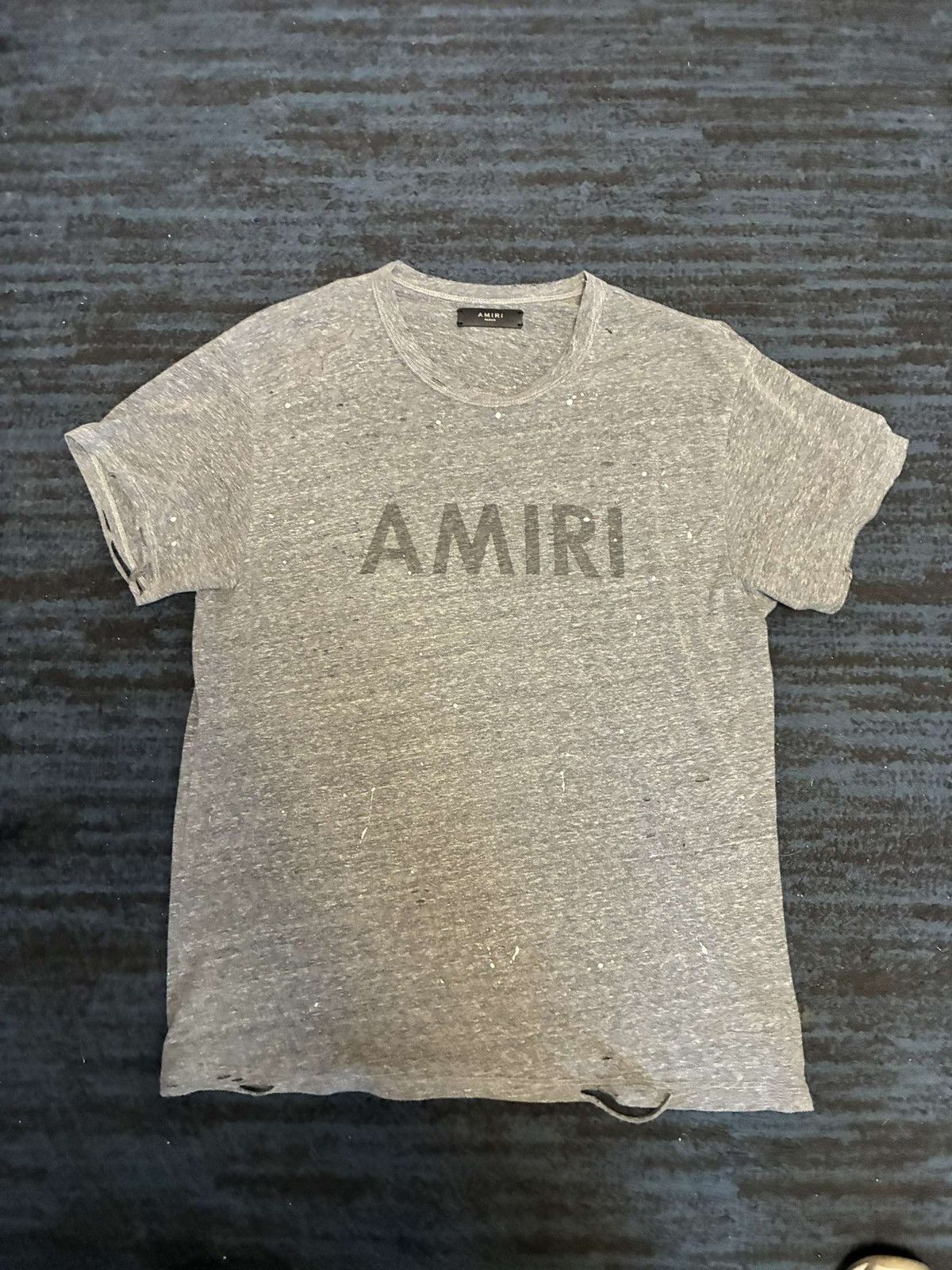 Amiri Amiri logo shotgun paint splatter shirt size medium Size US M / EU 48-50 / 2 - 7 Thumbnail