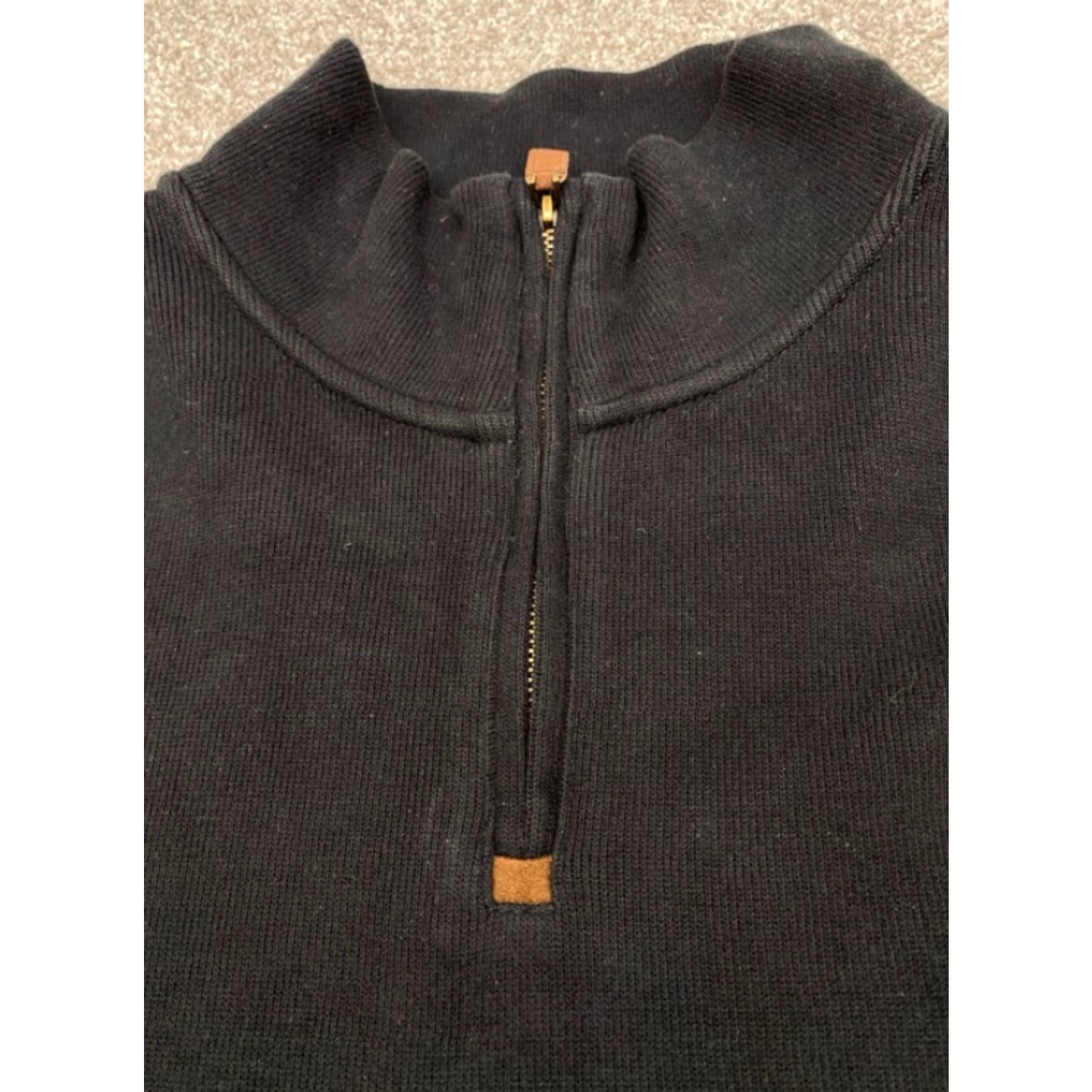Polo Ralph Lauren Polo Ralph Lauren 1/4 Zip Pullover Sweater Mens XL Long Sleeve Black Polo Ralph Lauren Shirt XL Black 1/4 Zip Sweater Men Size US XL / EU 56 / 4 - 2 Thumbnail