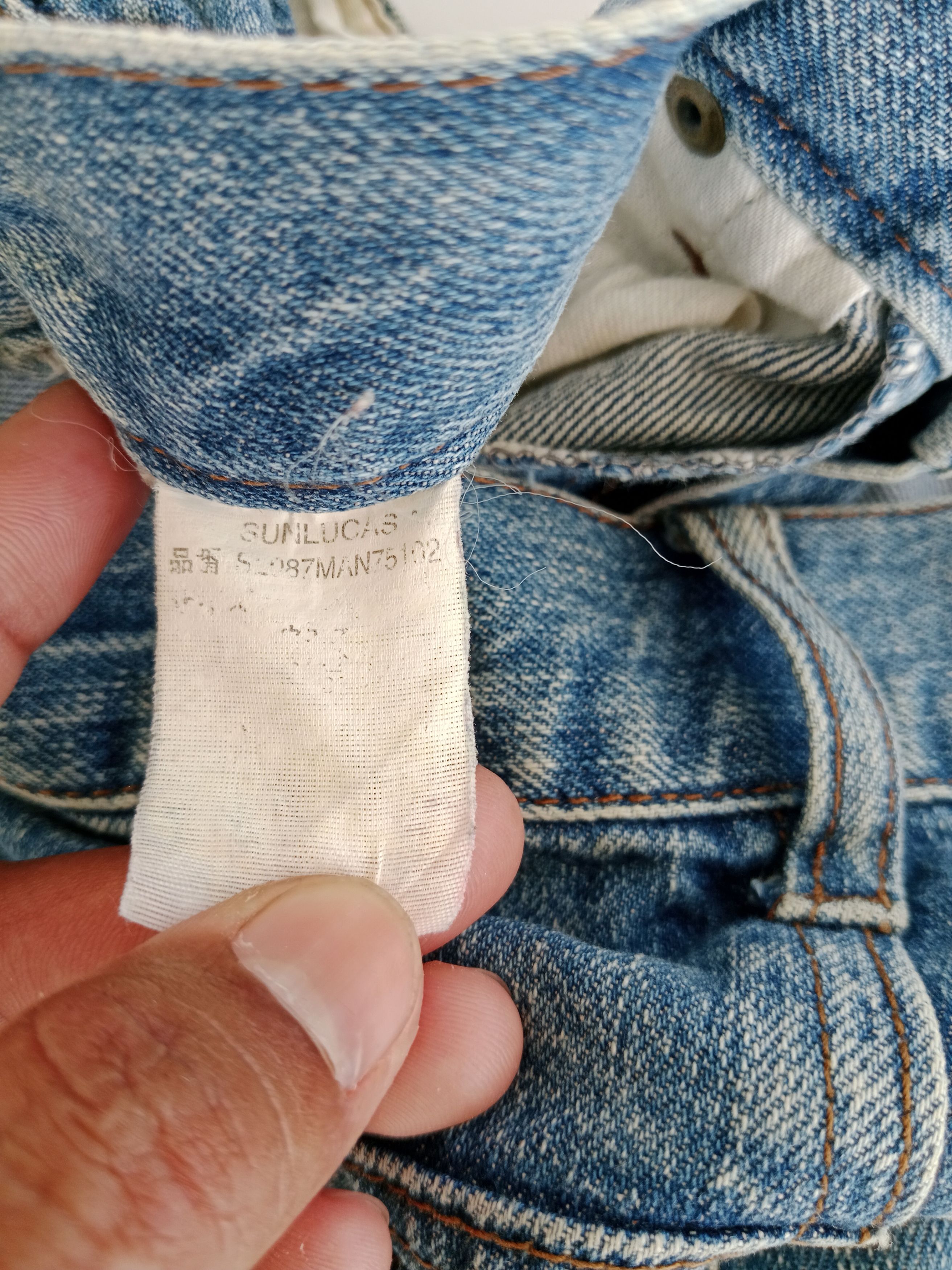 Vintage Vintage SUNLUCAS Jean's Flash Light Style Japanese Brand Size US 30 / EU 46 - 10 Thumbnail