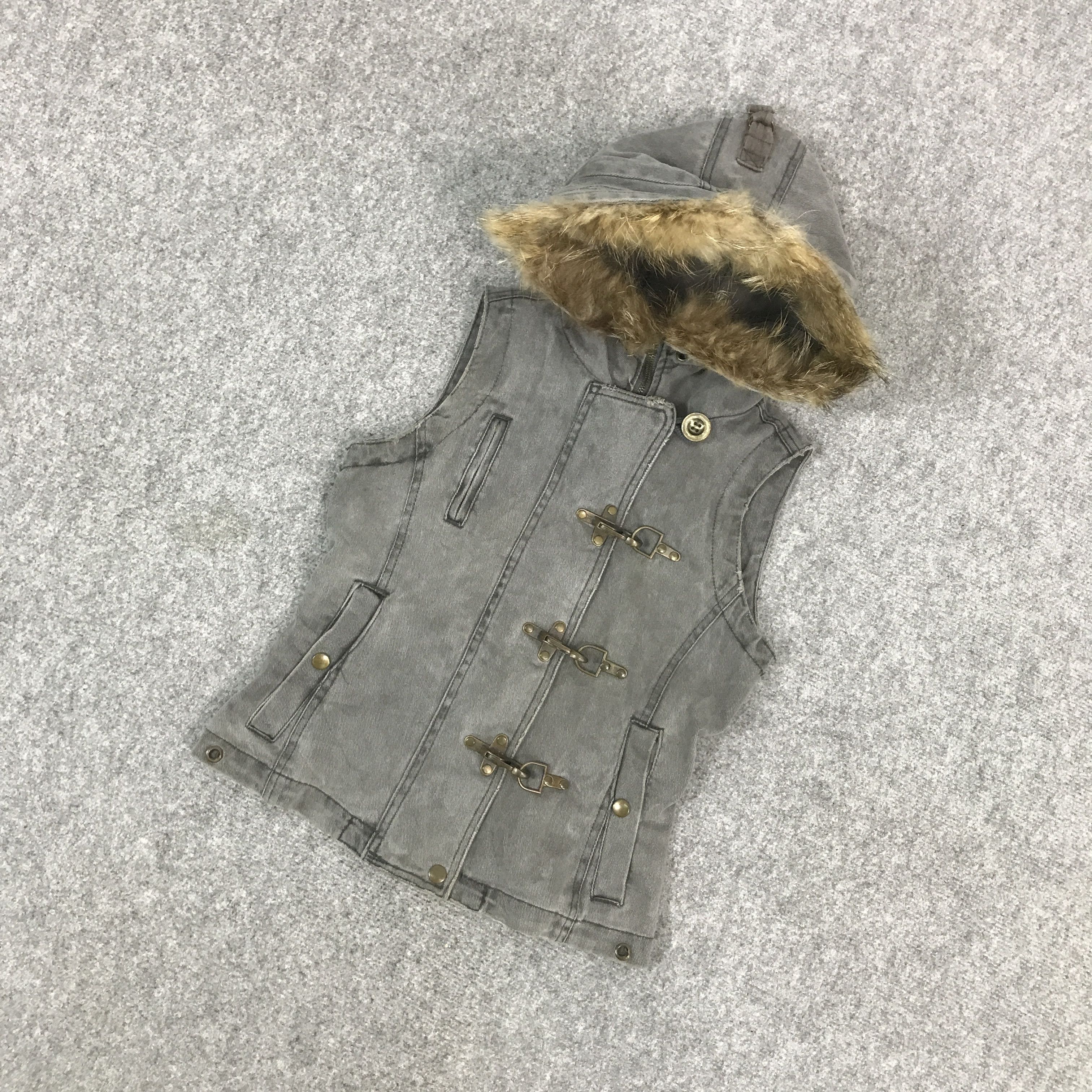 If Six Was Nine × Japanese Brand × Le Grande Bleu (L.G.B.) SARDNYX JAPAN FUR HOODIES VEST STYLE JACKET Size US S / EU 44-46 / 1 - 5 Thumbnail