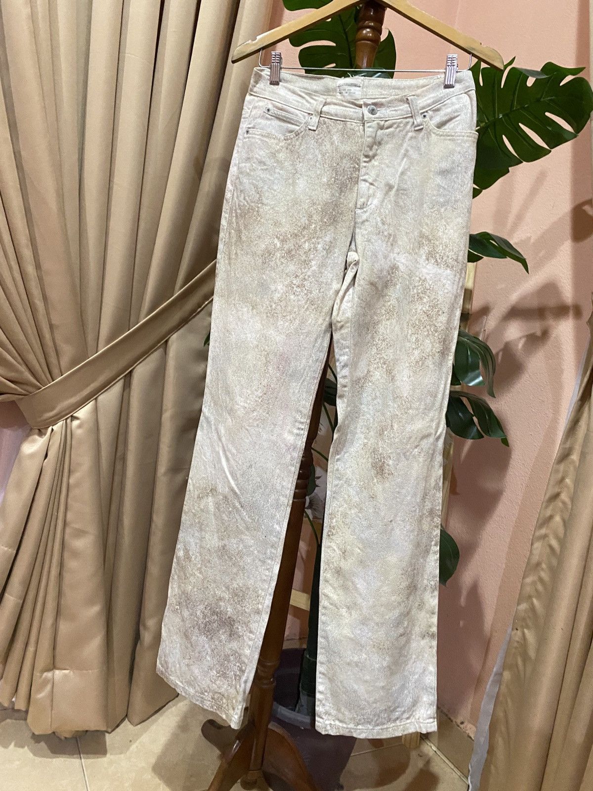 Japanese Brand Vintage Pianurastudio Distressed Sand-Wash Artistic Finish Size 28" / US 6 / IT 42 - 2 Thumbnail