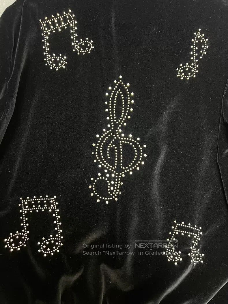 Saint Laurent Paris Saint Laurent Paris Black Chain and Studs Velvet Jacket Size US S / EU 44-46 / 1 - 4 Thumbnail