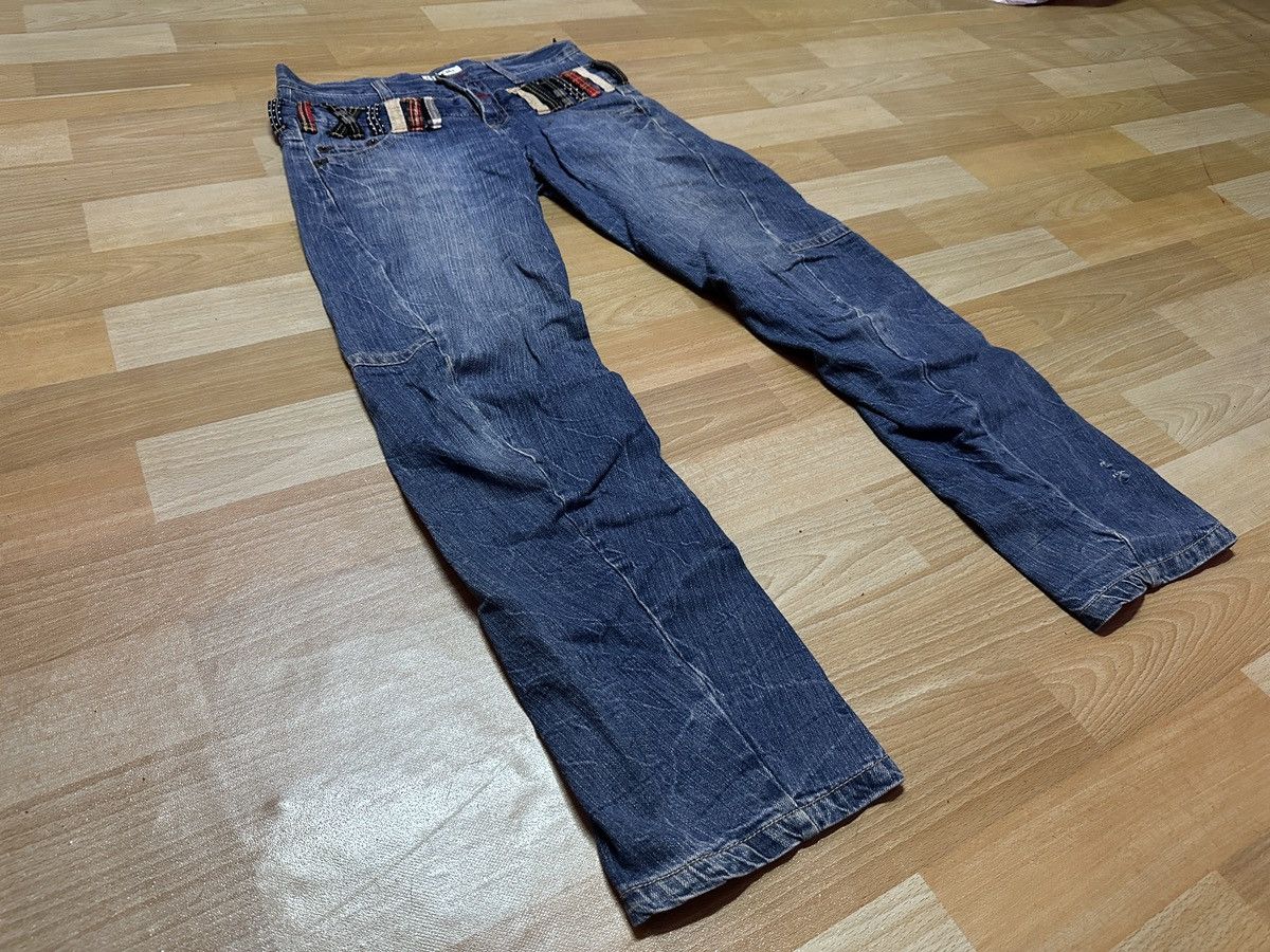 Japanese Brand × Tornado Mart Rare 🔥Double waist Leg twisted Denim Size US 32 / EU 48 - 2 Thumbnail