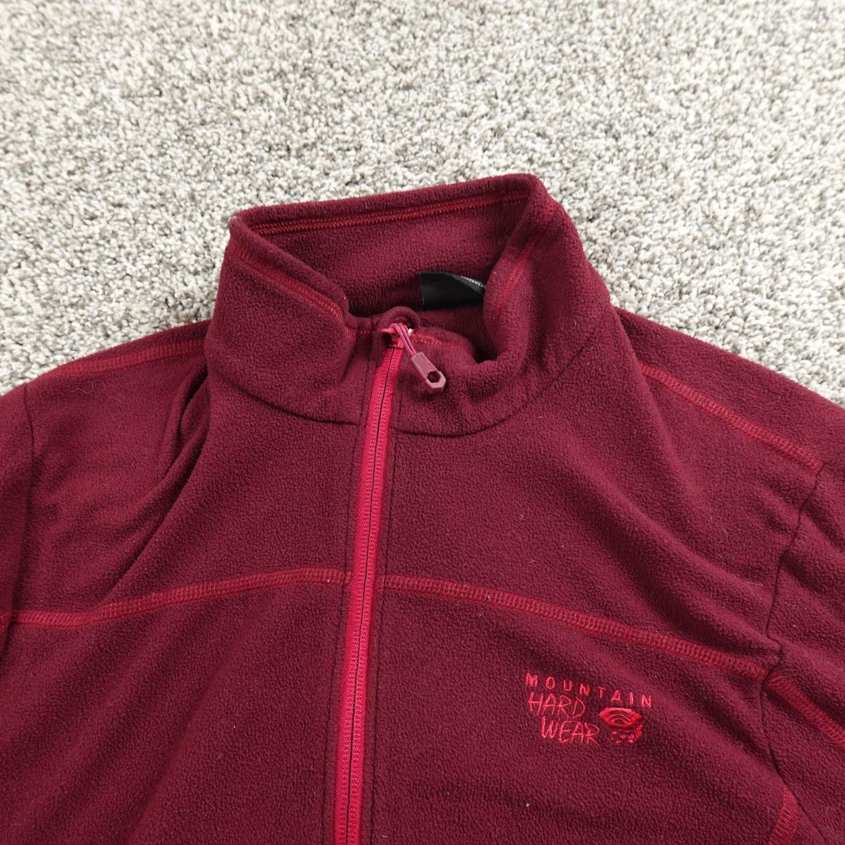 Mountain Hardwear VINTAGE Mountain Hardwear Jacket Womens M Red Full Zip Fleece Outdoor Hiking Top Size M / US 6-8 / IT 42-44 - 3 Thumbnail