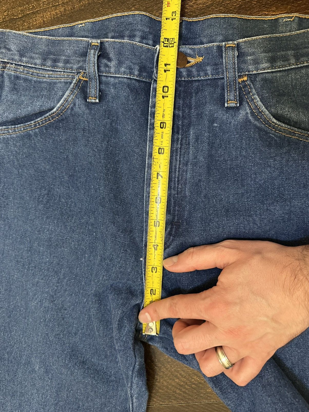 Wrangler Vintage Wrangler Mens Jeans Blue Size 33x32 Denim Straight Size US 33 - 5 Thumbnail