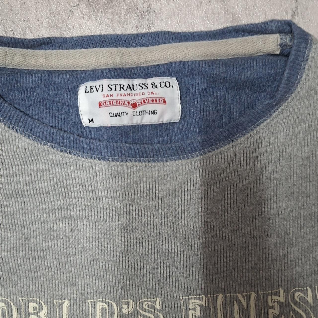 Levi's Grey and blue vintage 90s Levi's horse tee Size US M / EU 48-50 / 2 - 3 Thumbnail