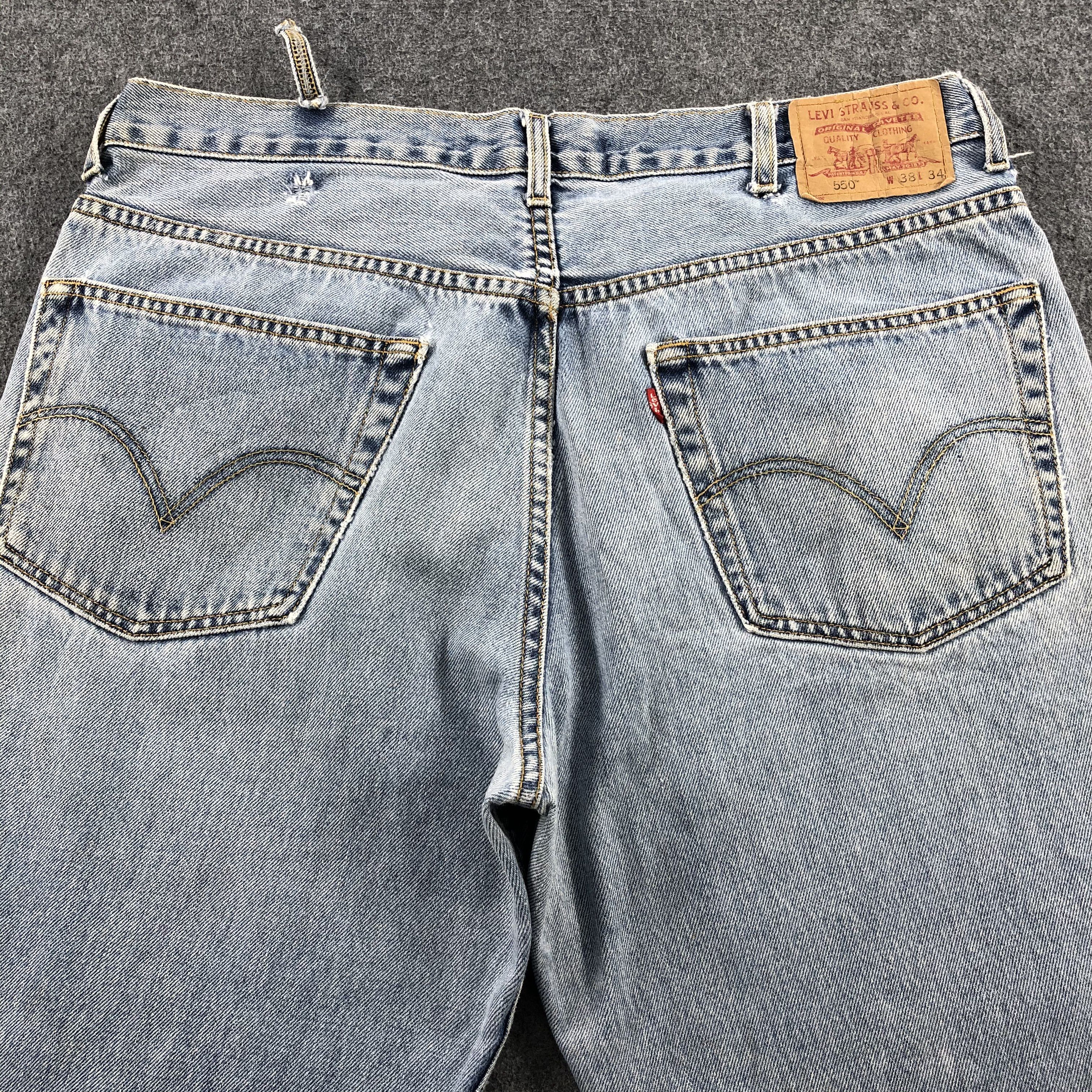 Levi's × Vintage Vintage 90s Light Wash Levis 550 Jeans-JM1849 Size US 38 / EU 54 - 4 Thumbnail