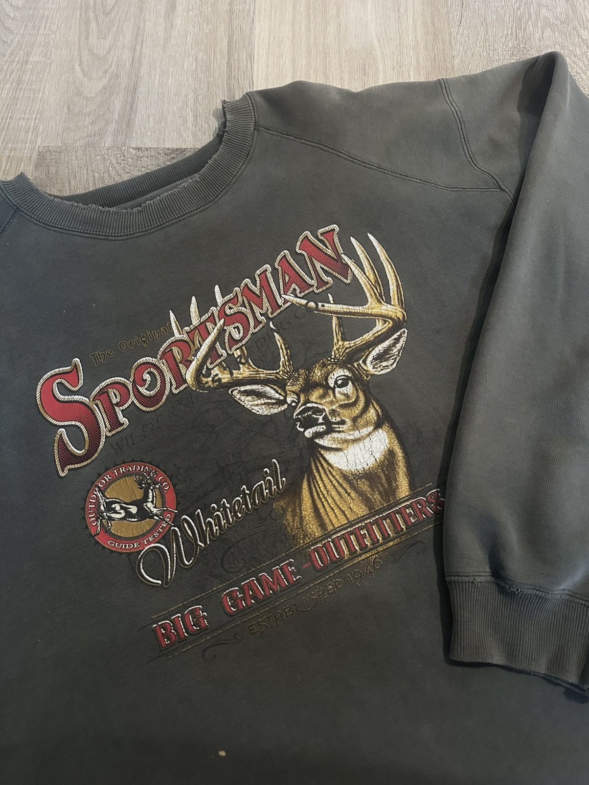 Vintage Vintage Sportsman Deer Hunting Crewneck Sweatshirt Size US XL / EU 56 / 4 - 1 Thumbnail