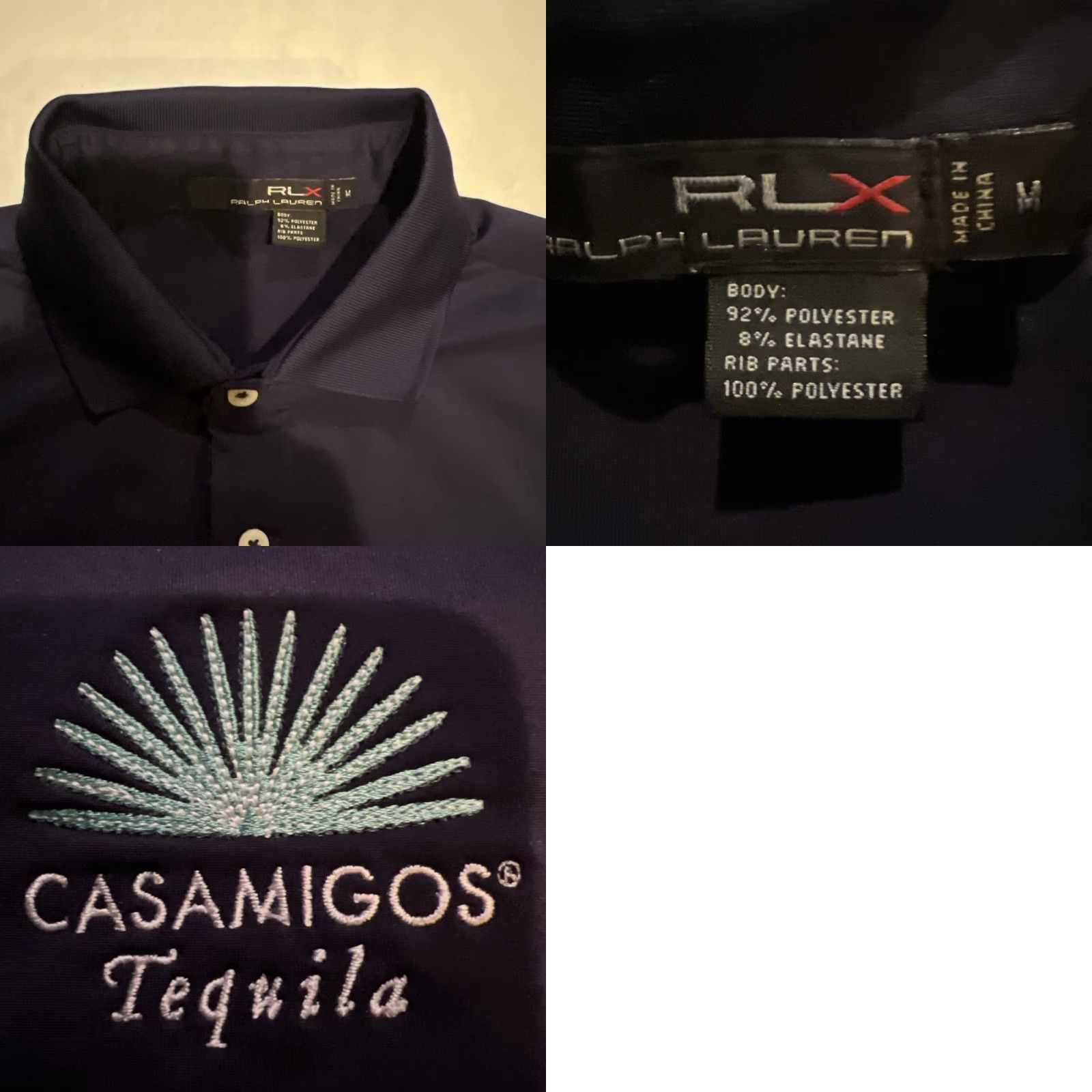 RLX Ralph Lauren VINTAGE RLX Ralph Lauren Shirt M Blue Tequila Logo 2000s Casamigos Embroidered Short Sleeve Crew Neck Men Size US M / EU 48-50 / 2 - 8 Thumbnail