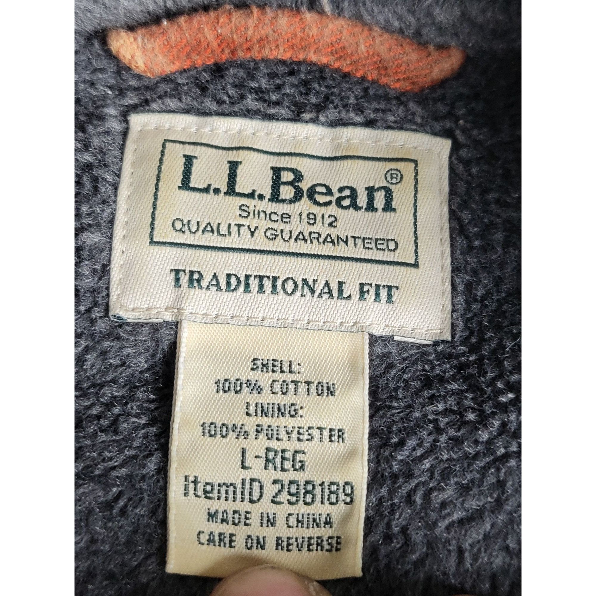 L.L. Bean L.L. Bean Fleece Lined Traditional Plaid Shacket Men Sz L Bu Size US L / EU 52-54 / 3 - 7 Thumbnail