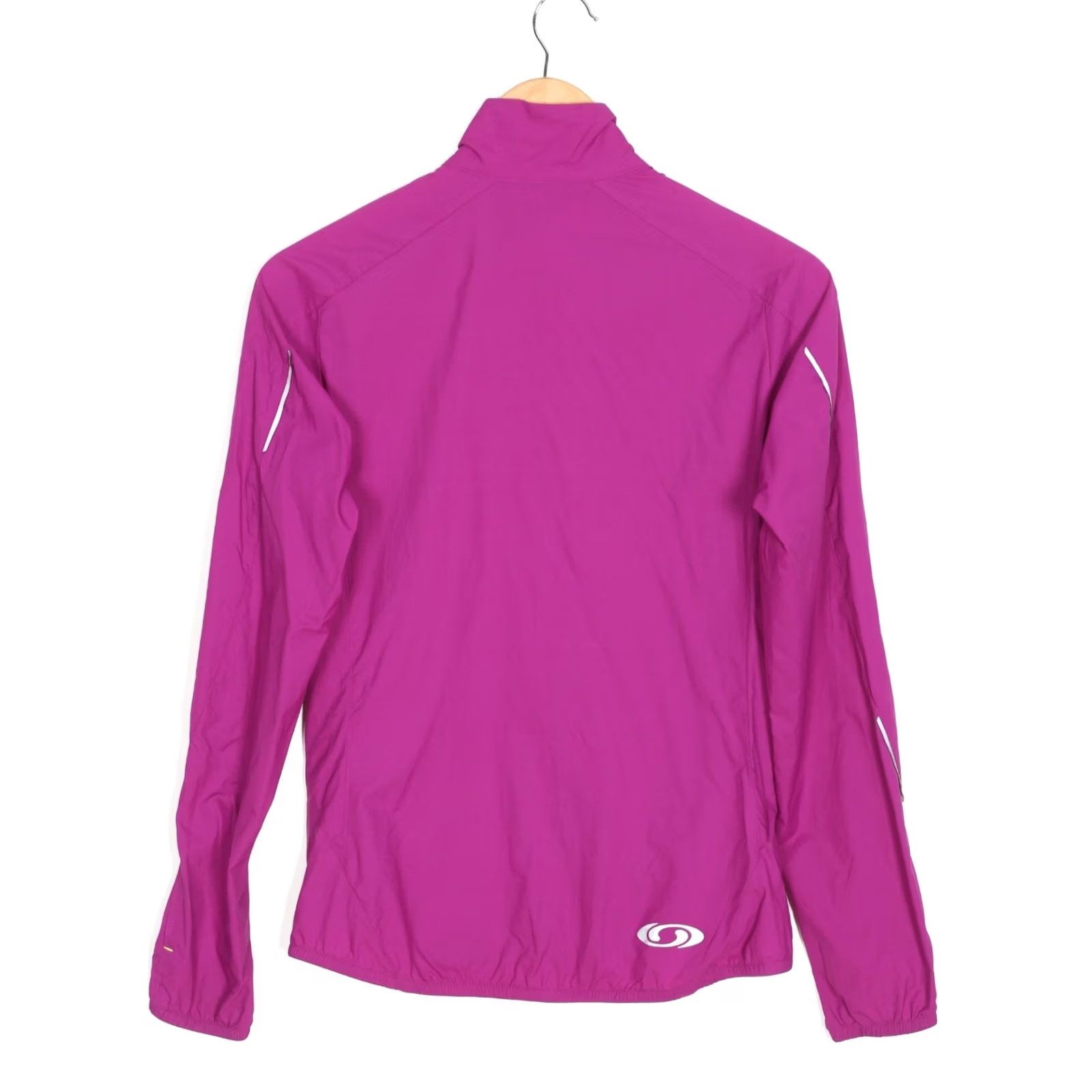 Salomon Salomon CLIMA WIND Lightweight Active Running Jacket Women XS Pink Windbreaker Regular Long Sleeve Zip Jacket Size XS / US 0-2 / IT 36-38 - 3 Thumbnail