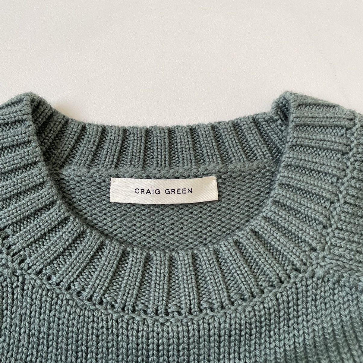 Craig Green Sample Sea Foam Green Wool Sweater Size US M / EU 48-50 / 2 - 5 Thumbnail