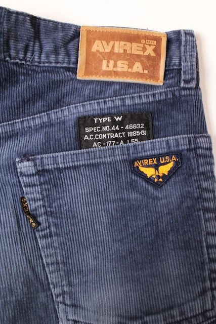 Avirex AVIREX CORDUROY PANTS BLUE - W36/W38 Size US 38 / EU 54 - 4 Thumbnail
