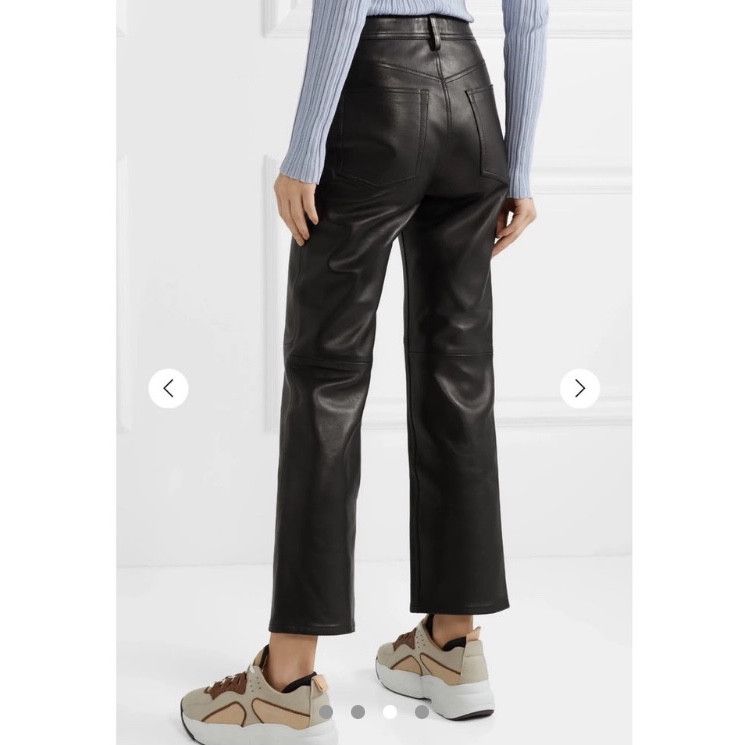 Acne Studios Acne Studio 1997 Black Leather Pants AK018 !Brand New! Size 25" / US 0 / IT 36 - 5 Thumbnail